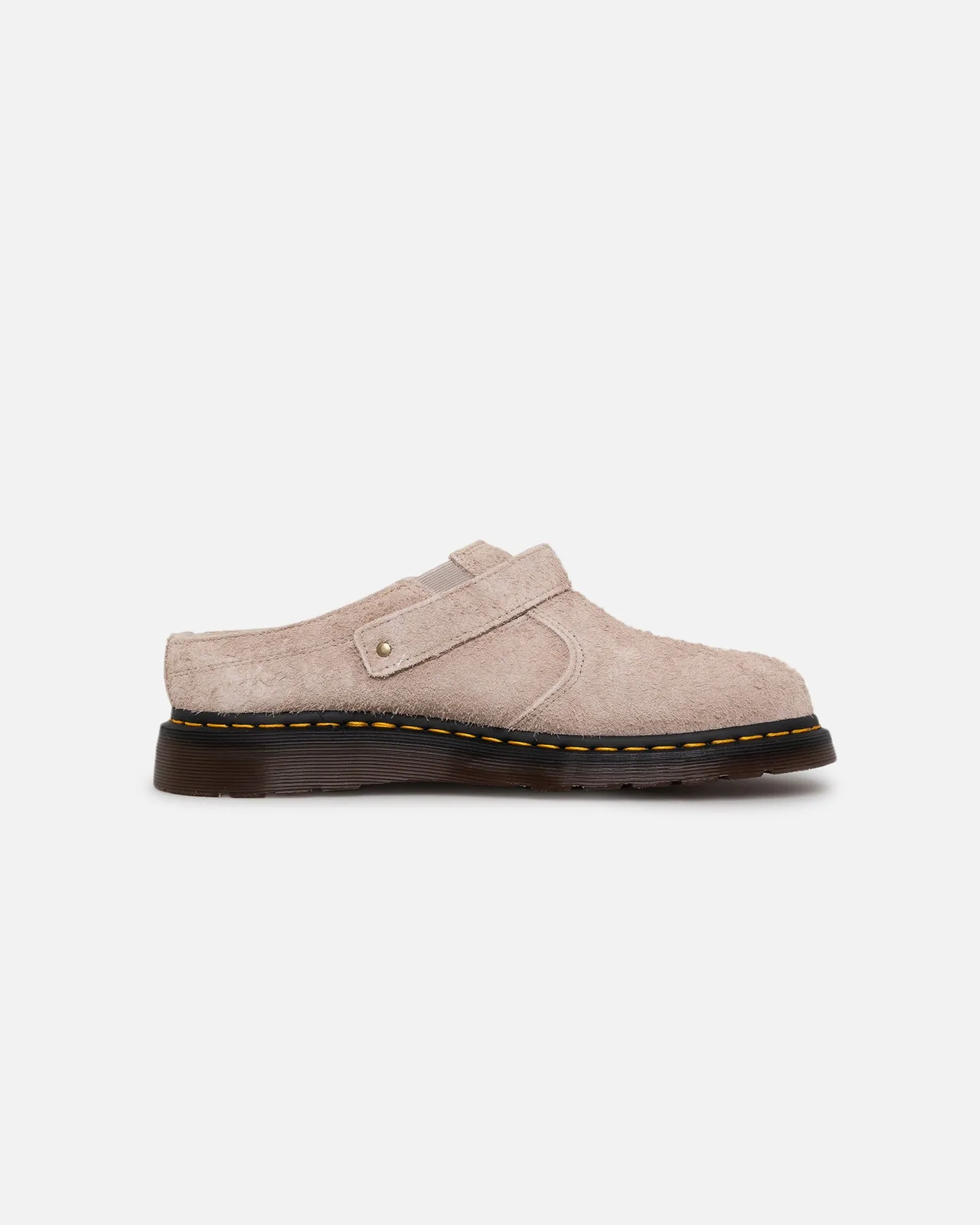 Dr. Martens Isham Buckle Mule Taupe Matte Edge Step Free