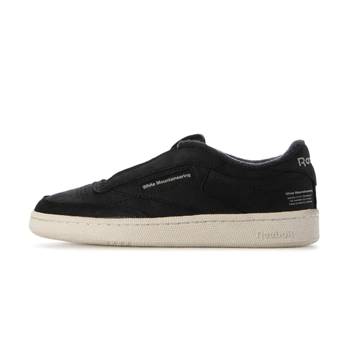   White Mountaineering Club C 85 'Black Chalk Grey Velvet Rich Happy Move