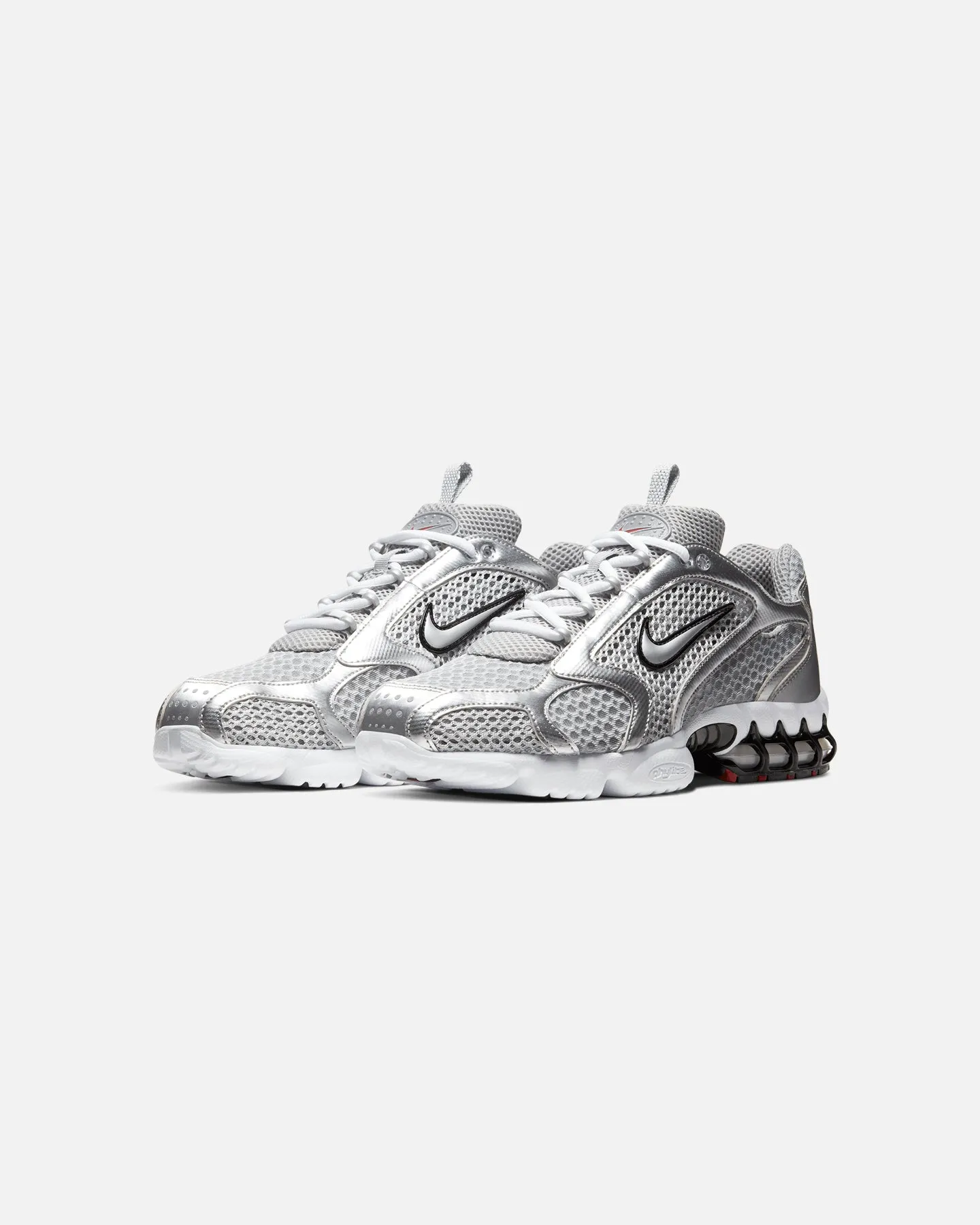 Quick Fit Nike Air Zoom Spiridon Cage 2 Light Smoke Grey/Metallic Silver