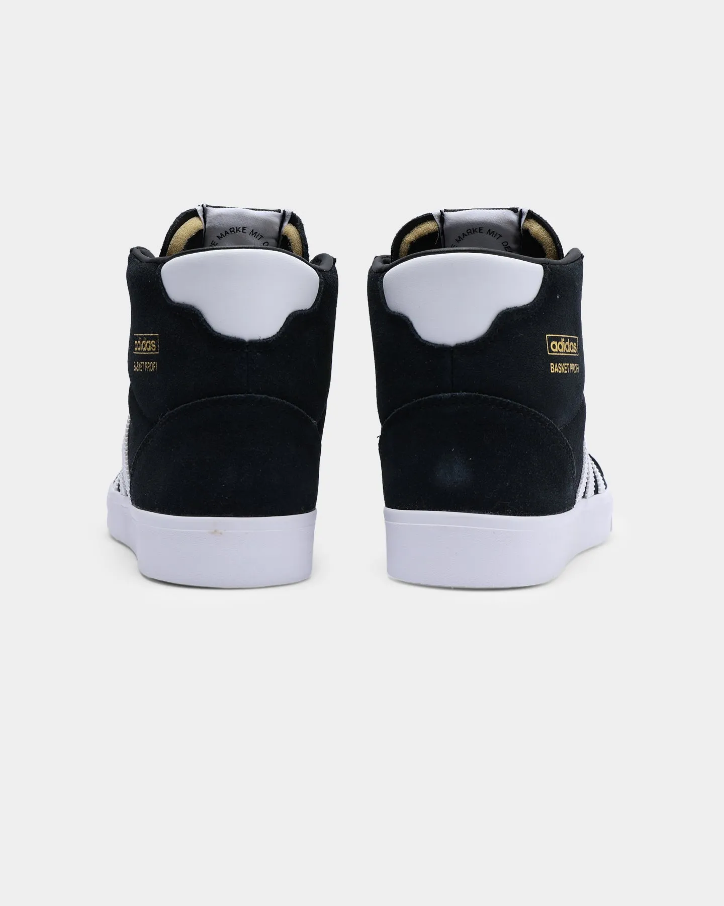 Adidas Basket Profi Black/White/Gold Firm Lock