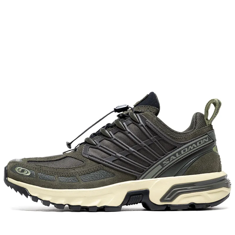 Salomon ACS Pro Leather - Peat/Deep Lichen Green Heel Lock Technology Thermal Regulating Insole