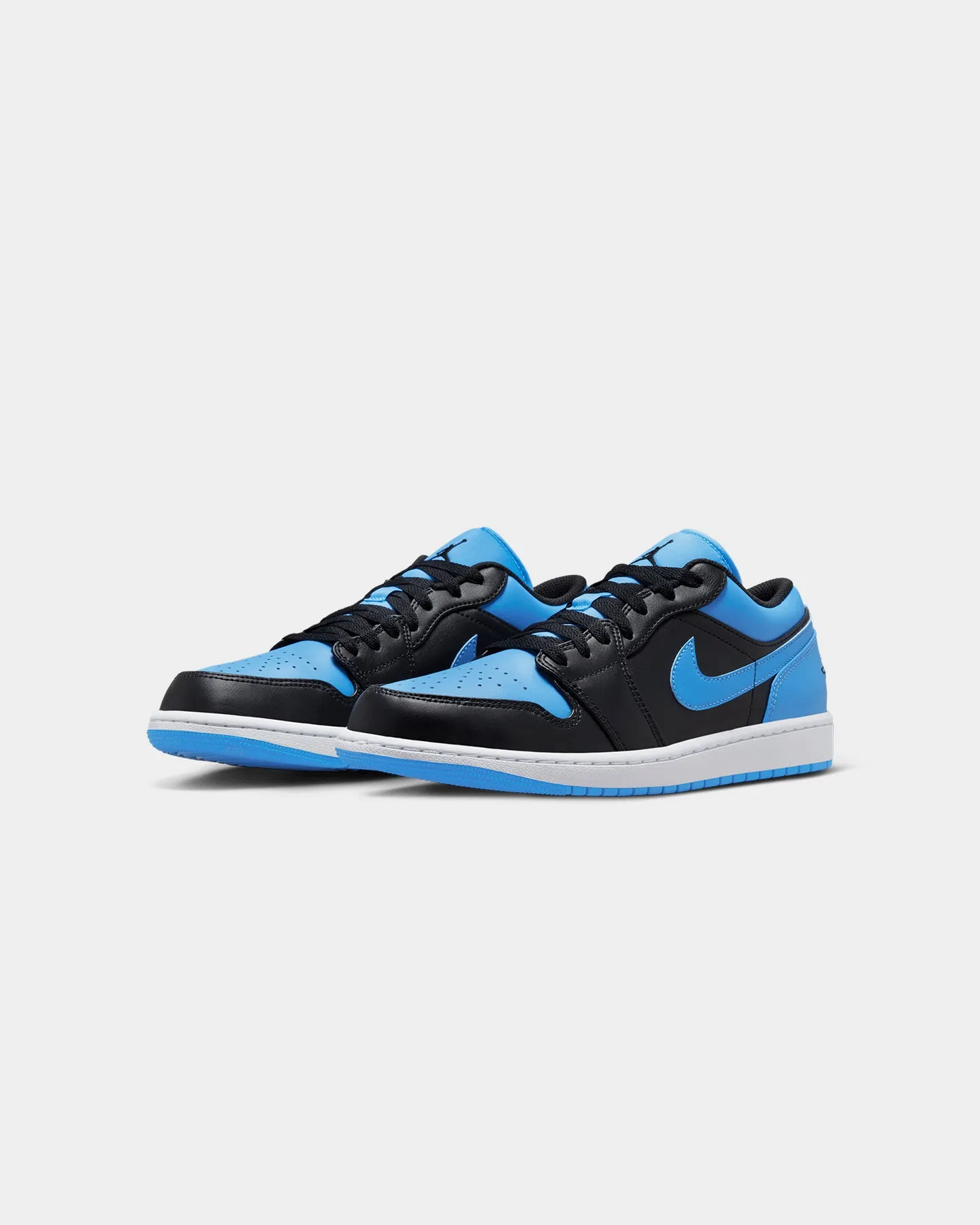 Jordan Air Jordan 1 Low "University Blue" Black/Black-University Blue Long Walk spring fresh