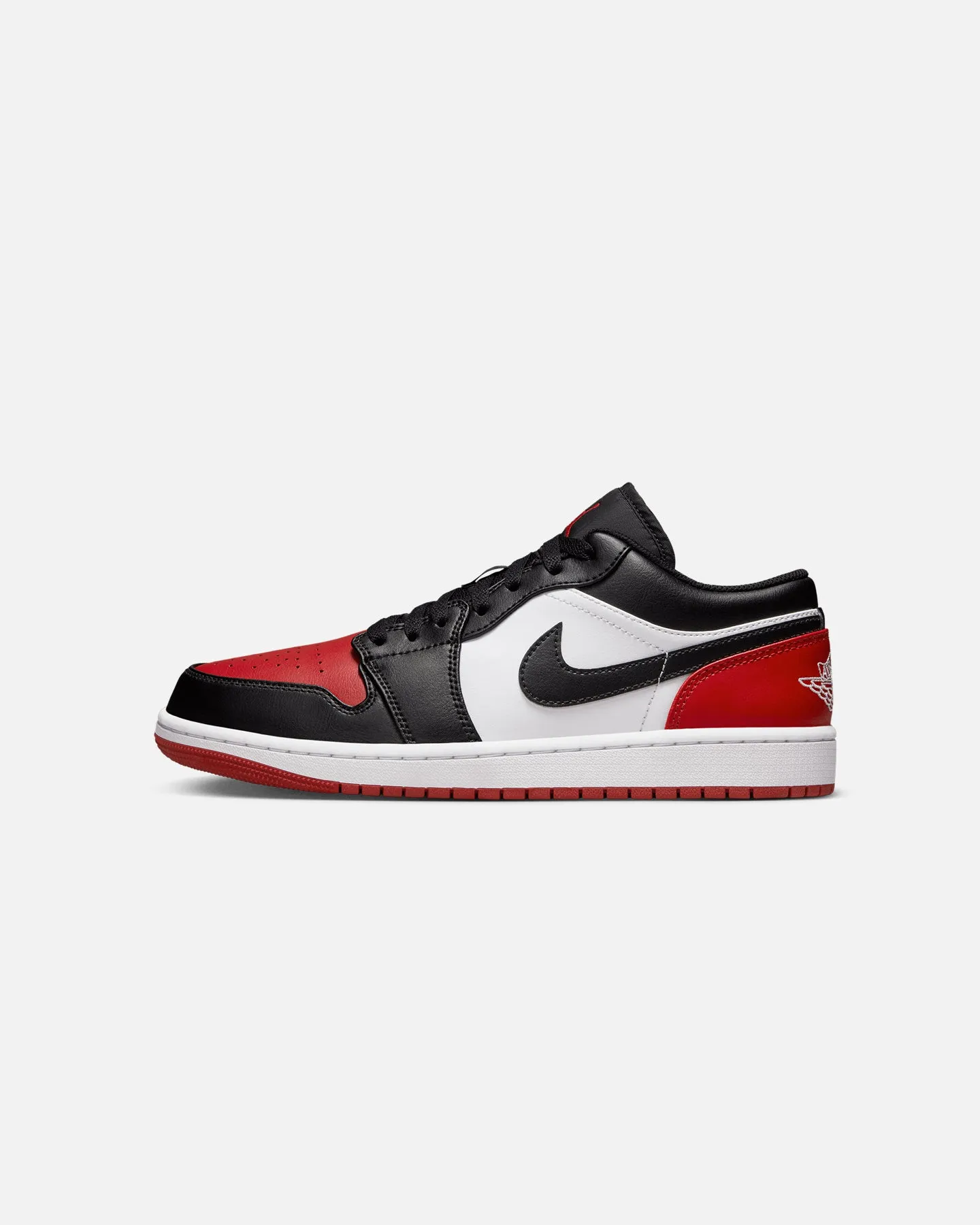 Jordan Air Jordan 1 Low "Bred Toe" White/Black/Varsity Red Air Boost Court Fast