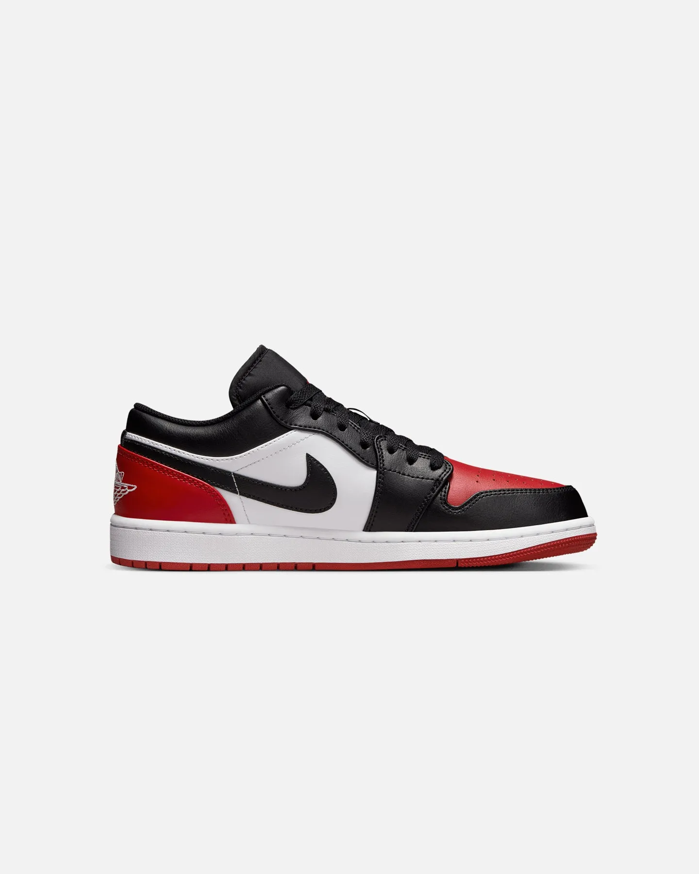 Jordan Air Jordan 1 Low "Bred Toe" White/Black/Varsity Red Core Support