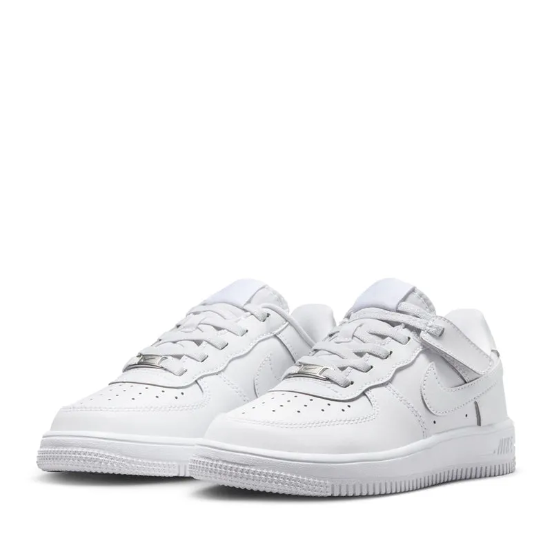 Non Toxic Construction Nike Force 1 Low EasyOn (PS) - White/White