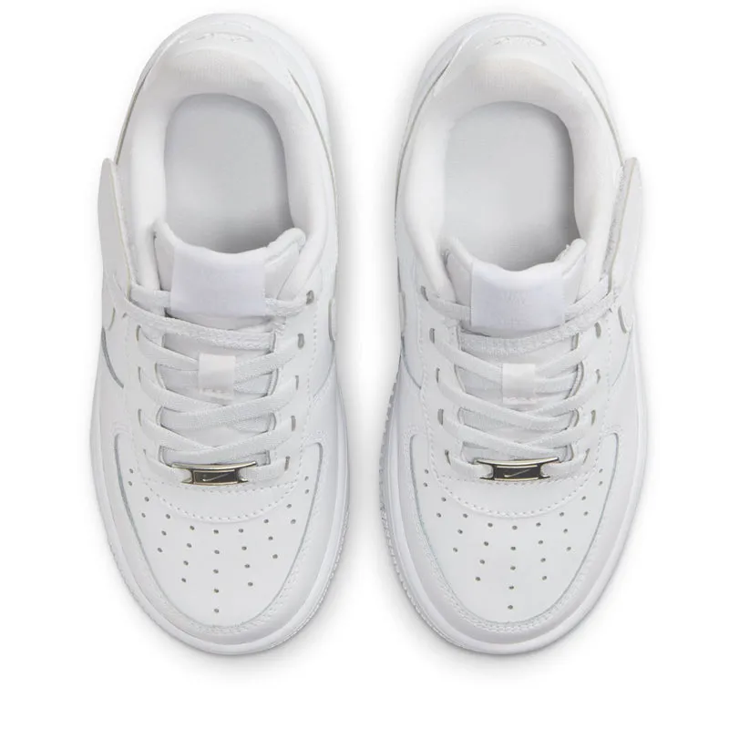 Nike Force 1 Low EasyOn (PS) - White/White Bold materials Torsion Rigidity System
