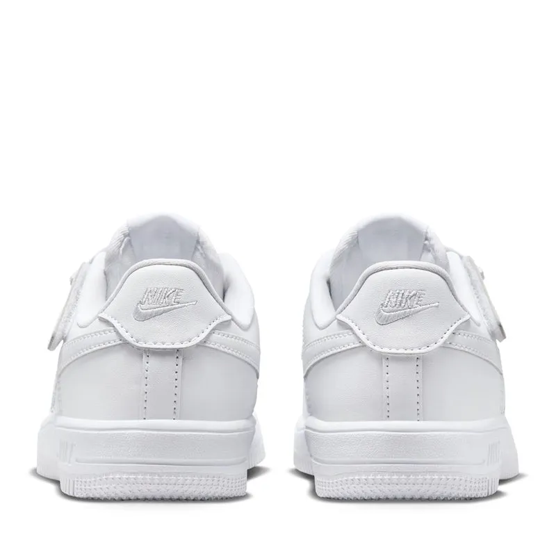 Nike Force 1 Low EasyOn (PS) - White/White TPU Stability Cage Performance Wear