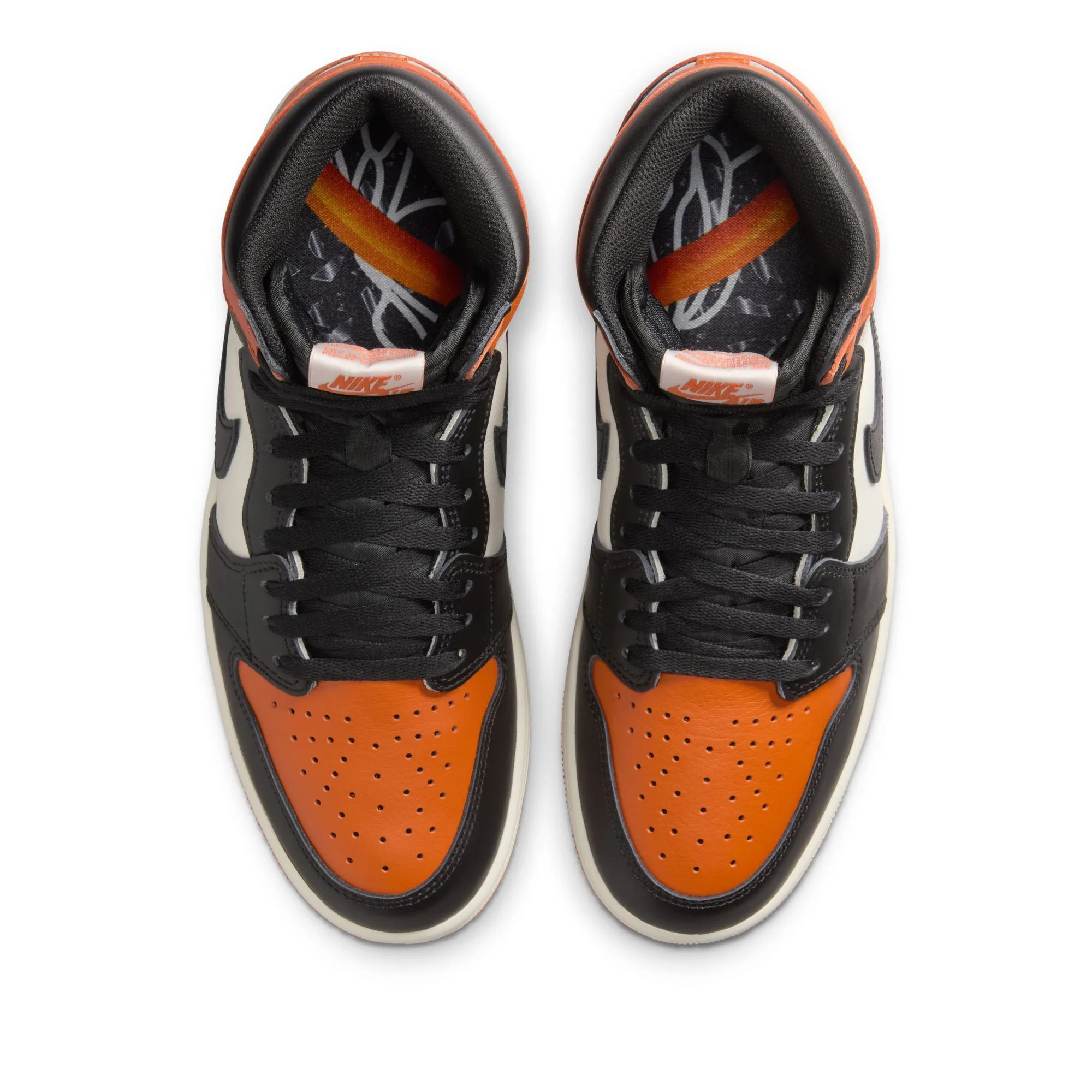 All-Day Stability Responsive Use Air Jordan 1 Retro High OG 'Shattered Backboard' - Black/Starfish