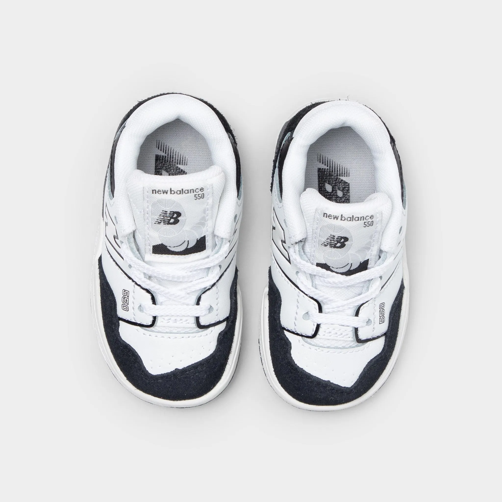 New Balance Infants' 550 White / Black Marathon Fit Comfort Run