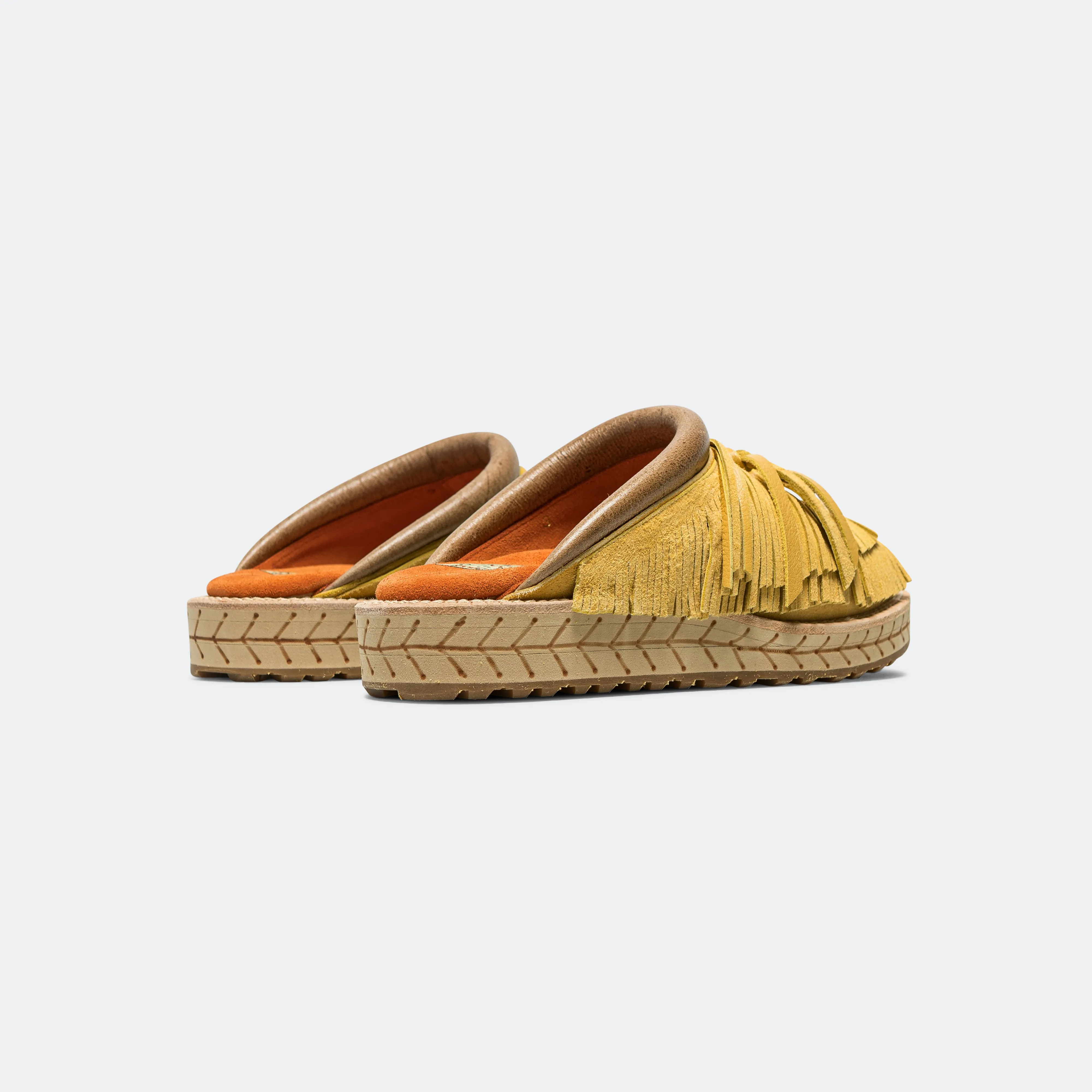 Daily Walk Classic Style Deer Leather Pueblo Sabot - Yellow