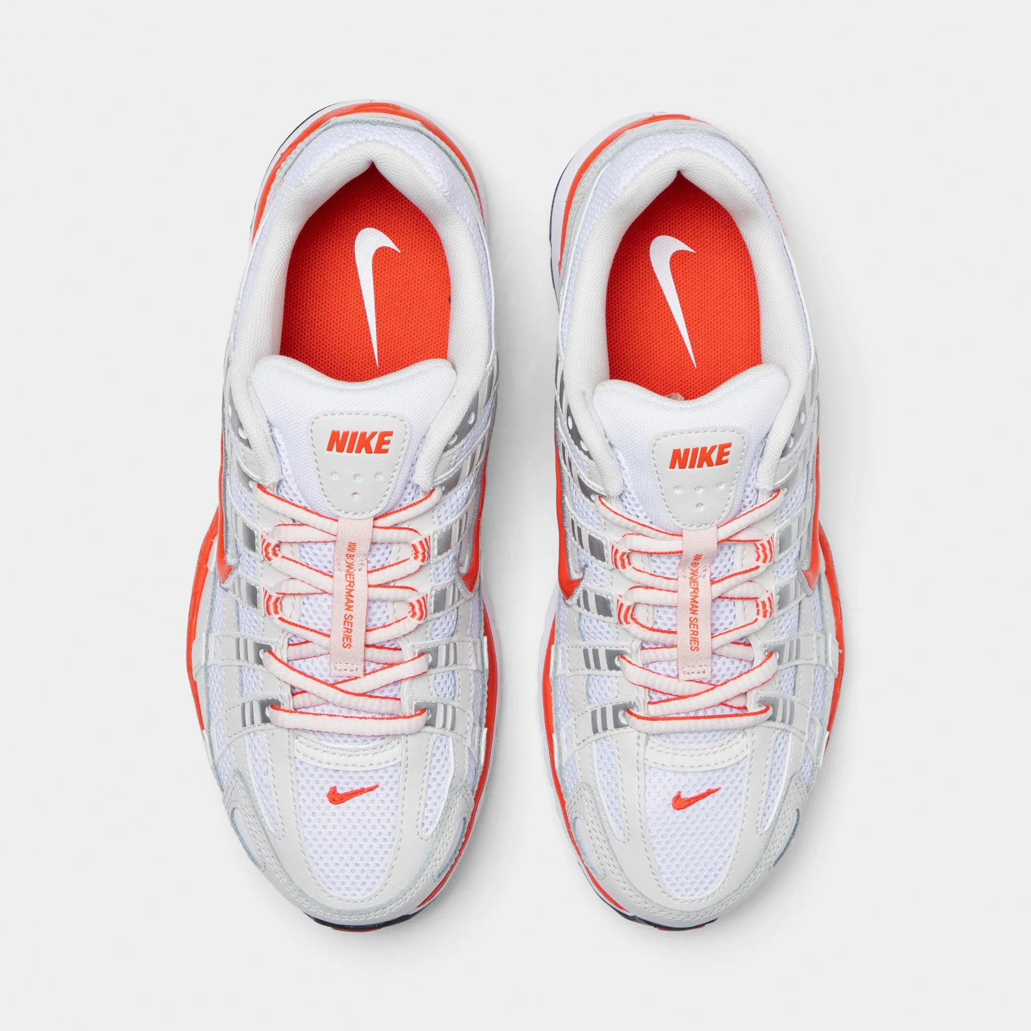 Nike Women's P-6000 White / Picante Red - Platinum Tint Denim Cool