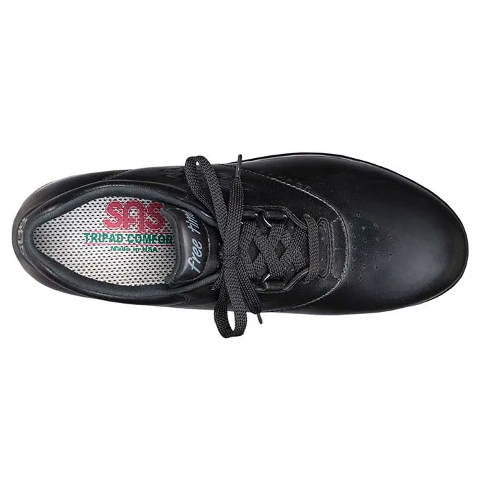 Womens SAS Free Time Walking Shoe Black Hiking Friendly Cloud Walk