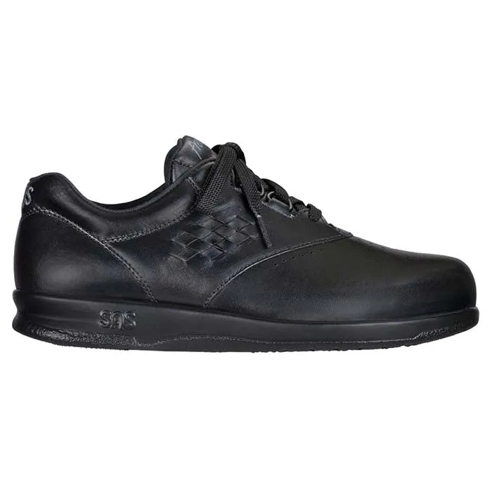 Womens SAS Free Time Walking Shoe Black Flat Finish Knit Design
