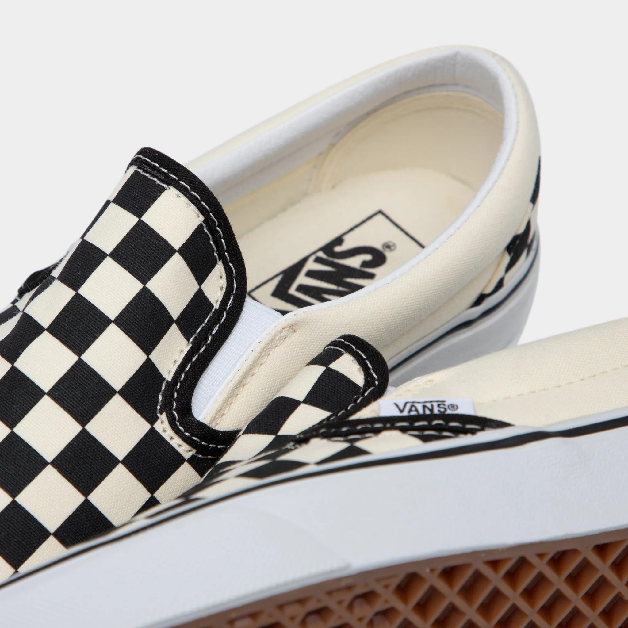 Vans Classic Slip-On Checkerboard Black / White All weather