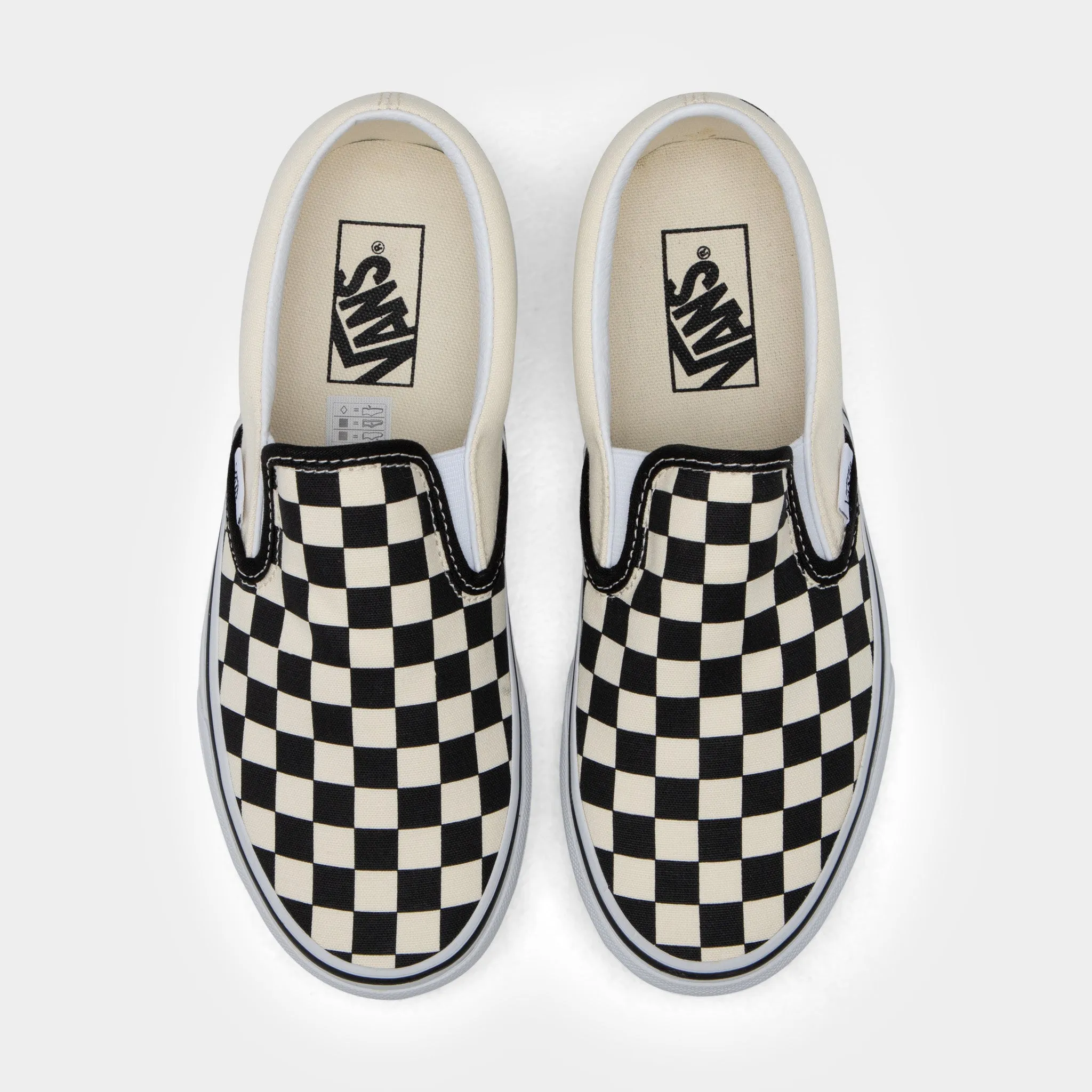 Soft Land Vans Classic Slip-On Checkerboard Black / White