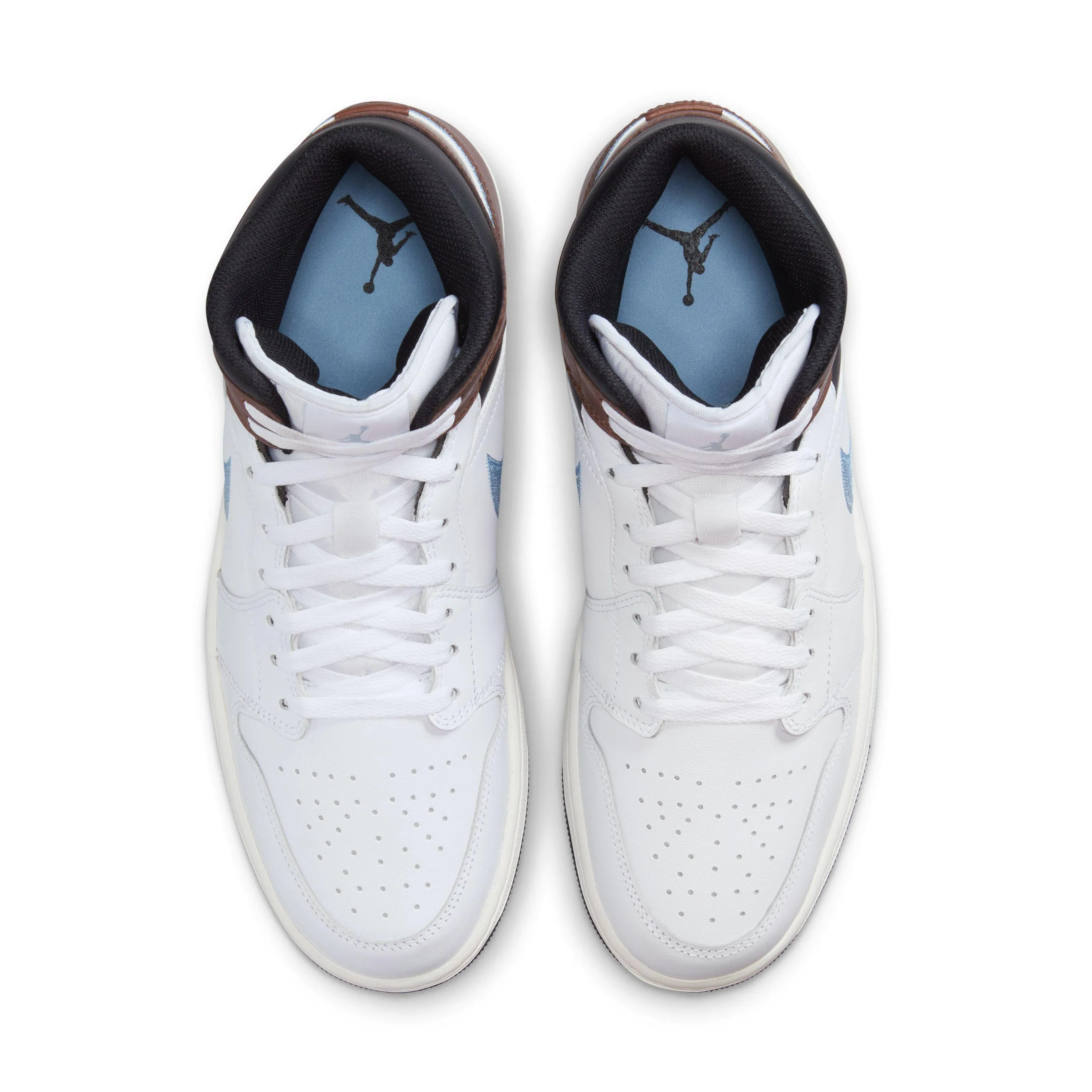 Air Jordan 1 Mid SE 'Brown Blue Grey' Comfort Padding