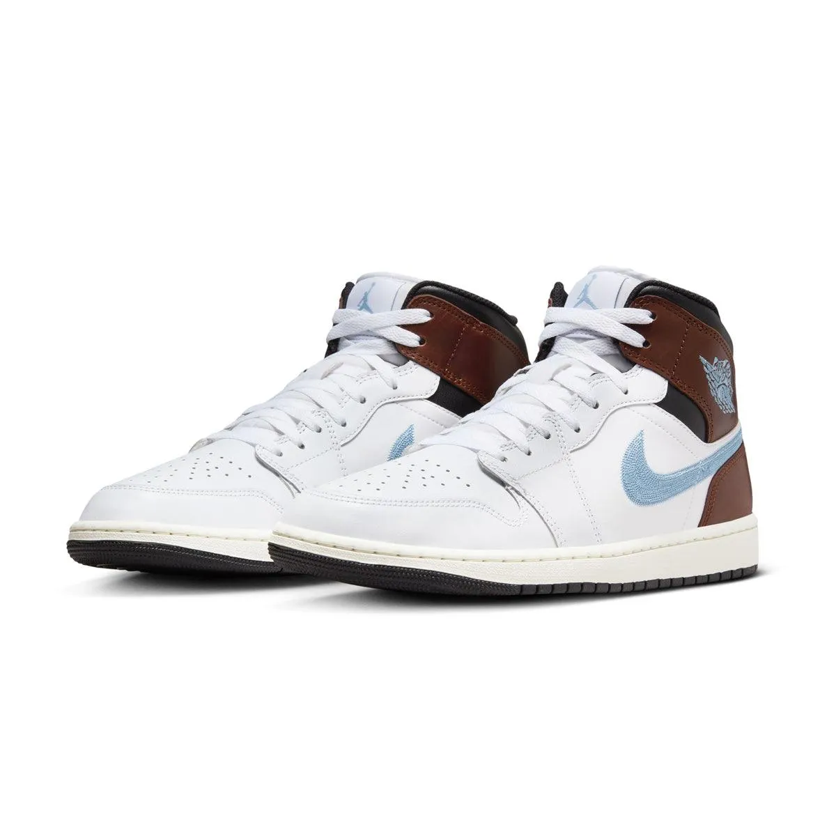 Dry Fast Foam Base Air Jordan 1 Mid SE 'Brown Blue Grey'