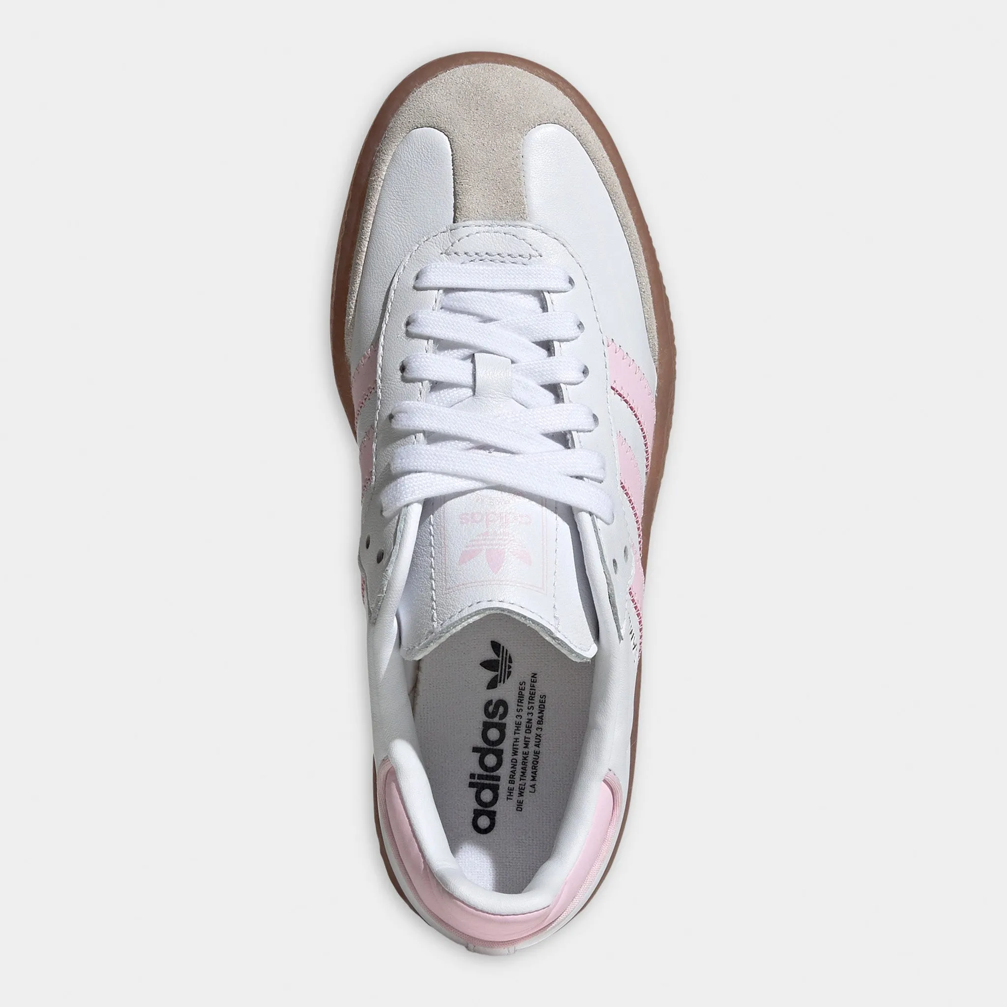 adidas Juniors' Sambae White / Clear Pink - Gold Metallic Lifestyle Gear