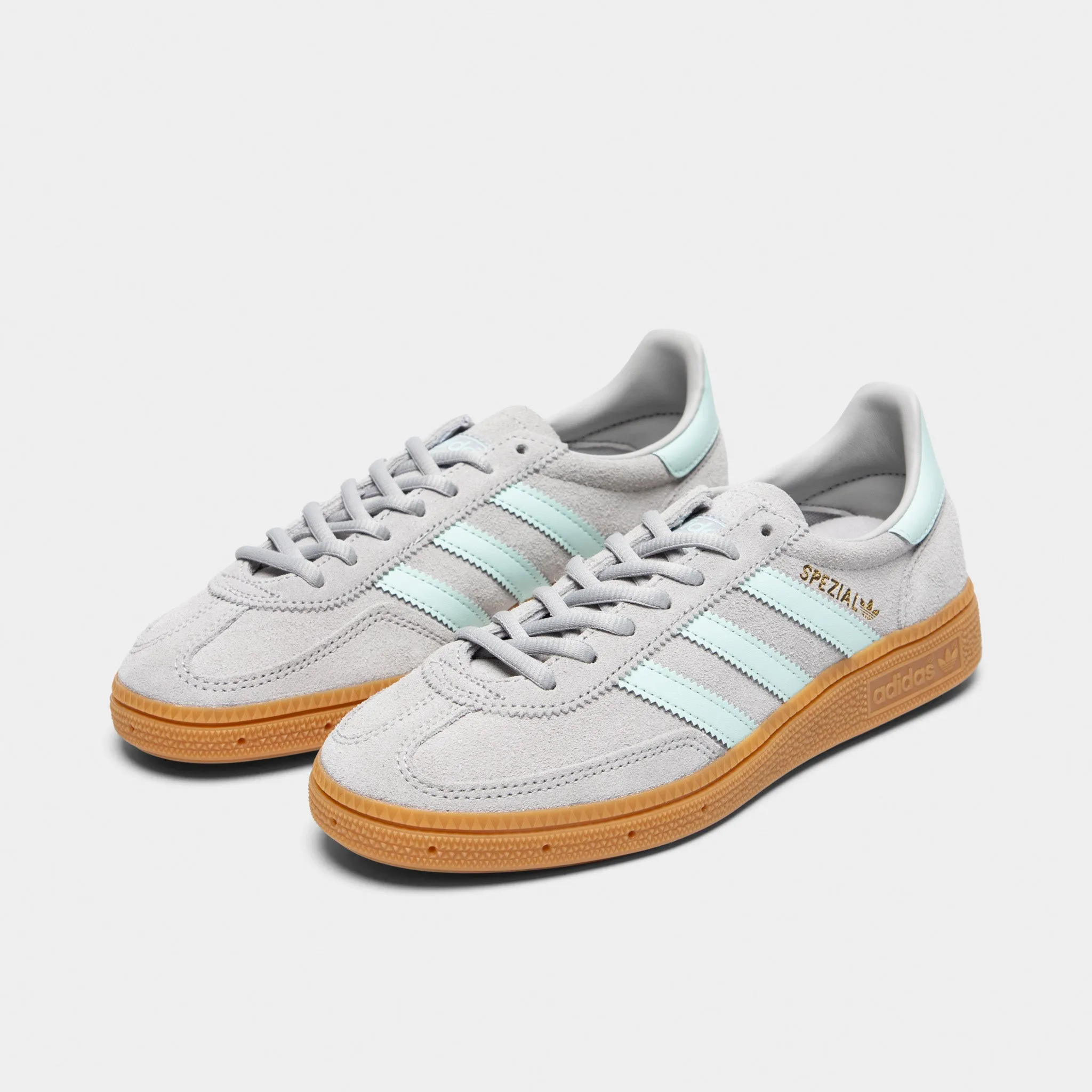 adidas Originals Juniors' Handball Spezial J Grey / Halo Mint - Gum Dawn Jog No Fuss Fit