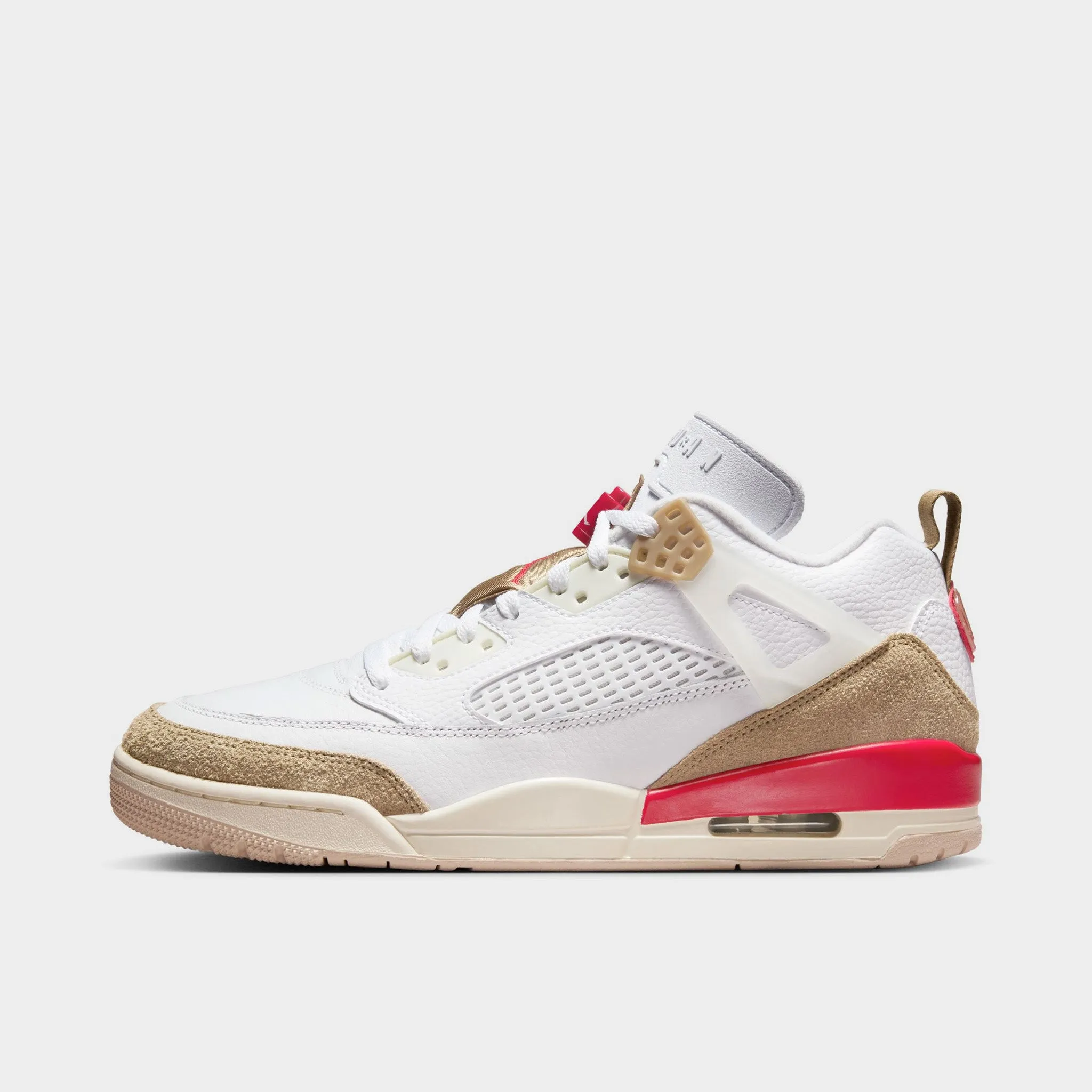 Jordan Spizike Low White / Fire Red - Desert Camo Carry Easy