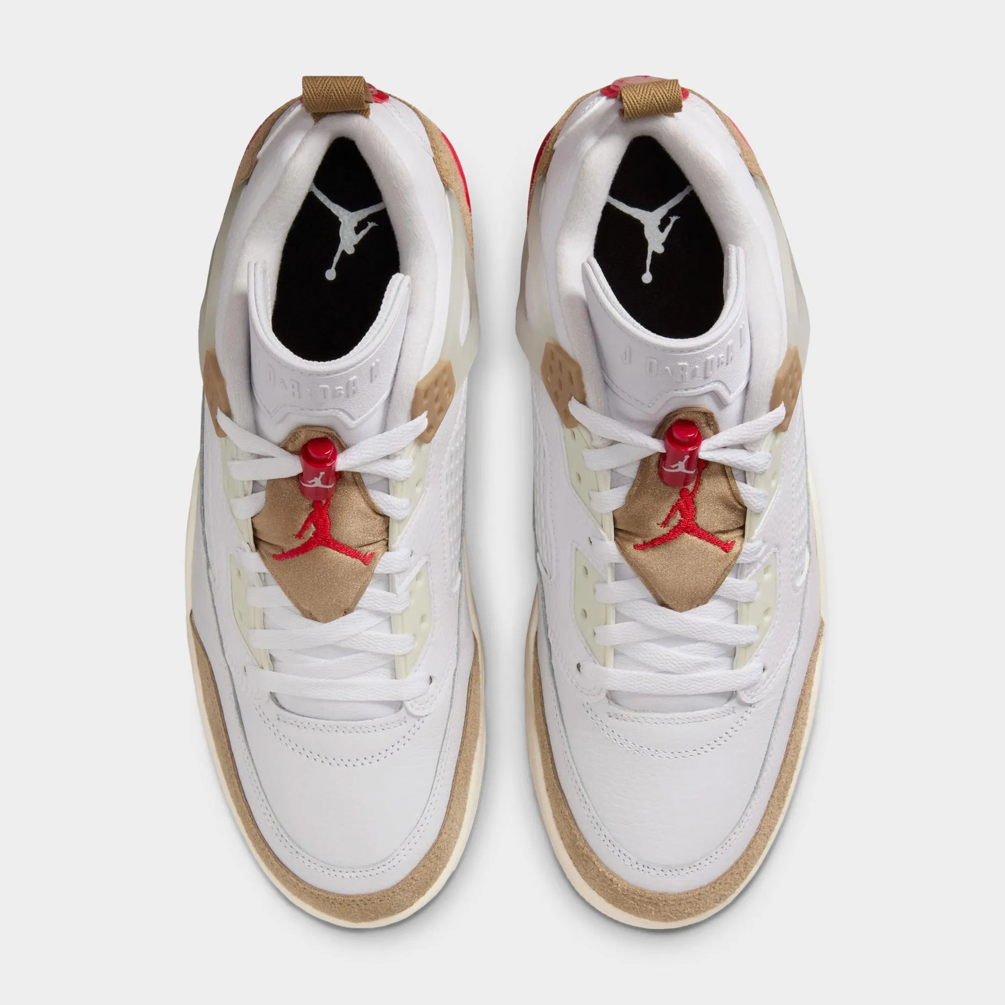 Jordan Spizike Low White / Fire Red - Desert Camo Park Jogger Outdoor Fit