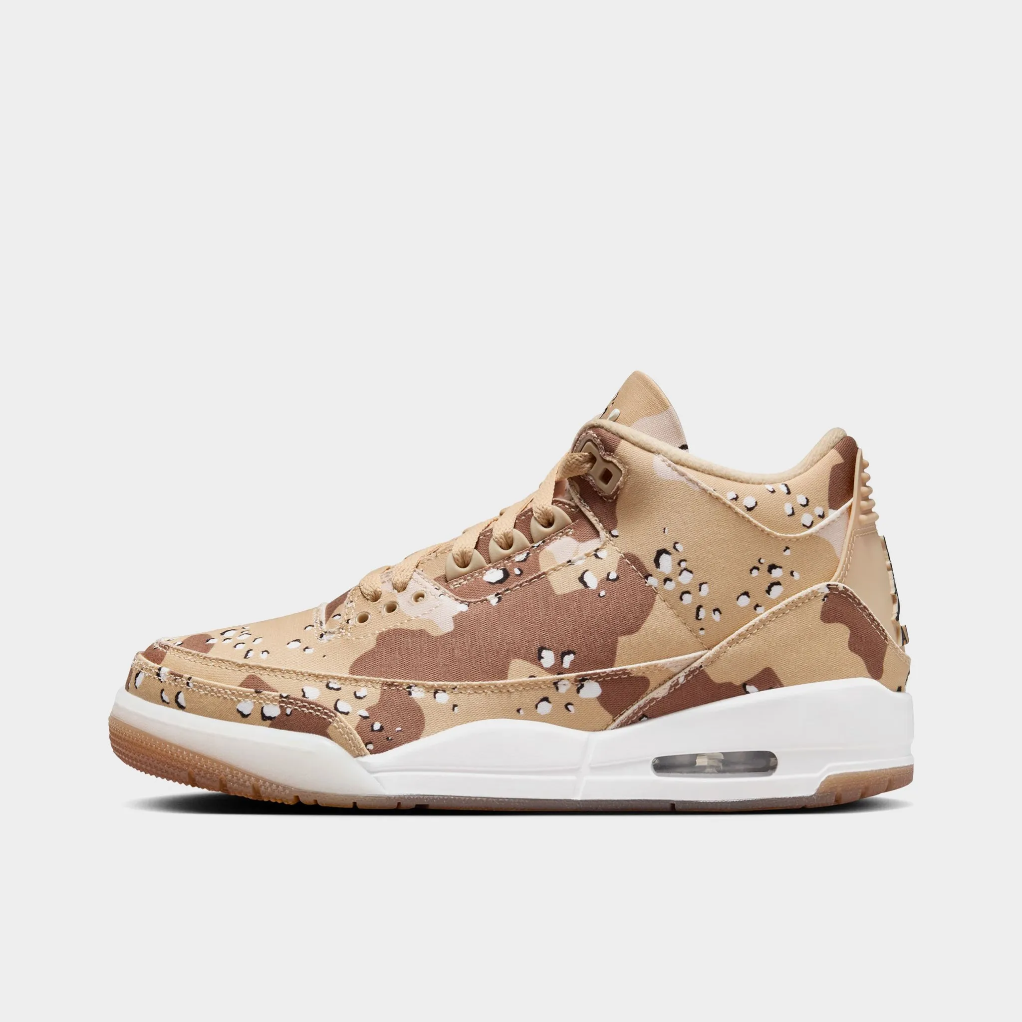 Fitness Shock Absorbing Jordan Women's 3 Retro Tex DK Driftwood / Sail Hemp - Velvet Brown