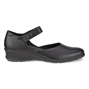 Ecco Women's Felicia Mary Jane Black Leather Comfort Soles Calm Walk