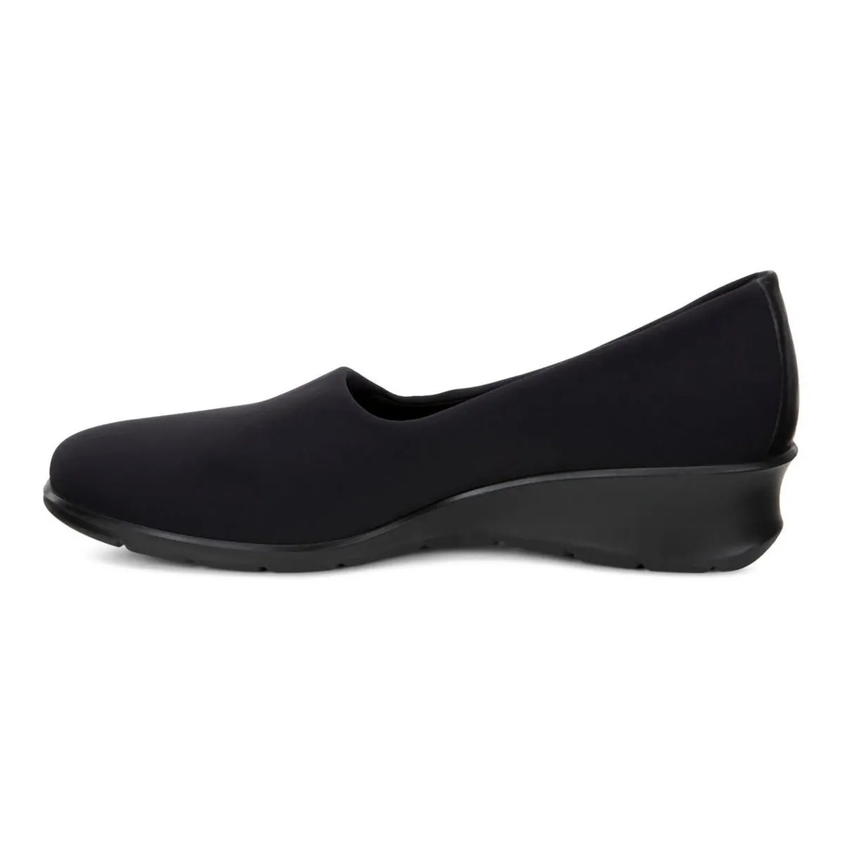 Ecco Women's Felicia Stretch Black Fabric All Step Control Edge
