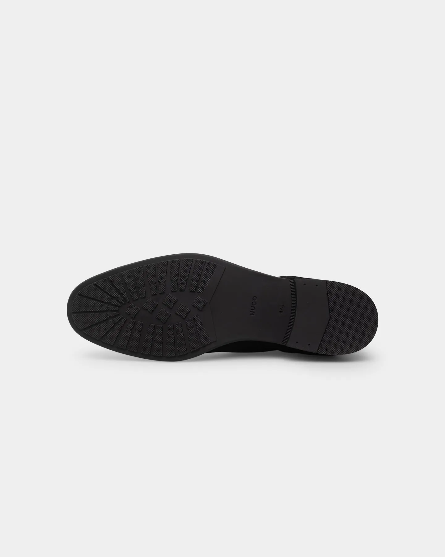 Hugo Boss Kyron Chelsea Suede Boots Black Elastic Family Fit