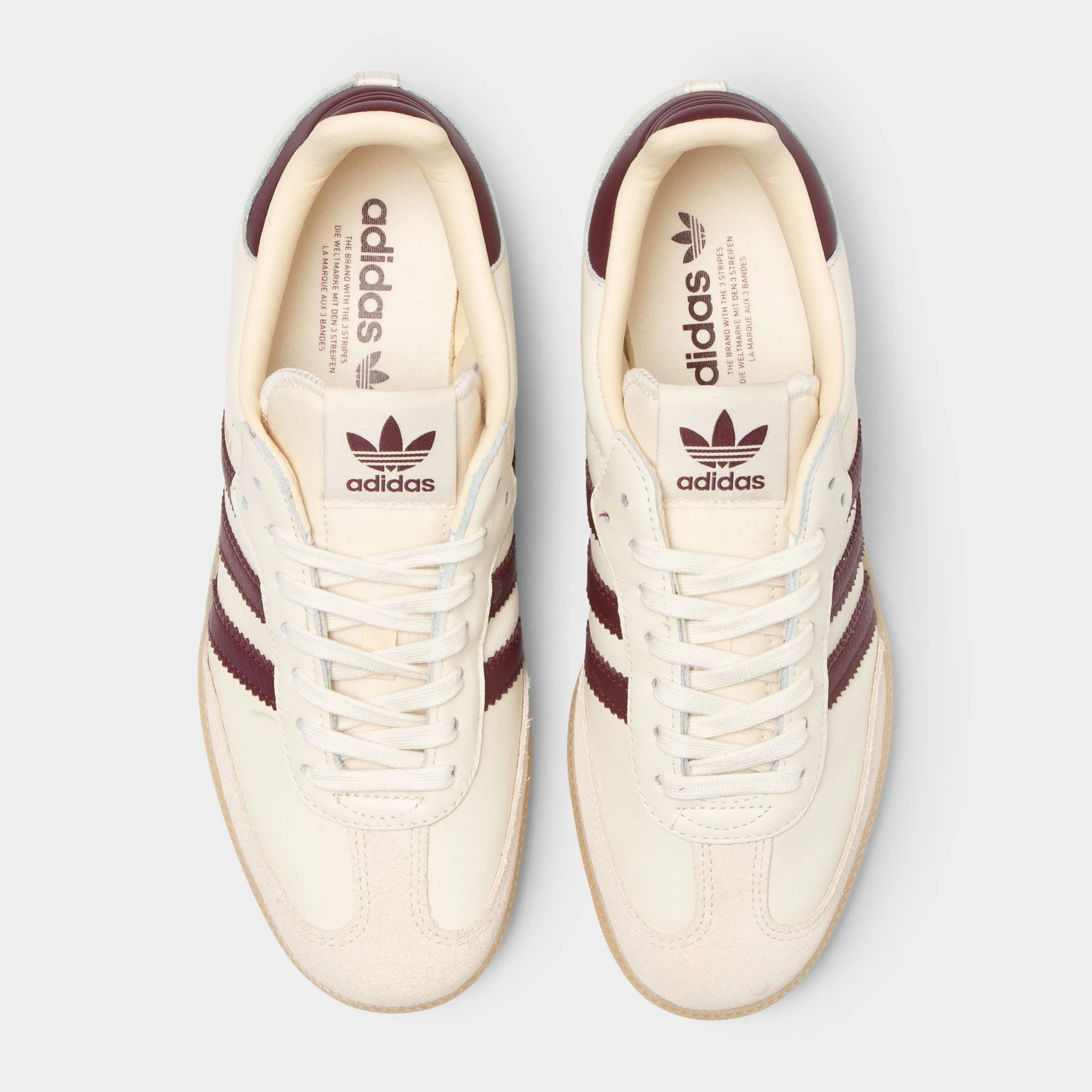 Barefoot feel adidas Samba OG White / Red - Gum