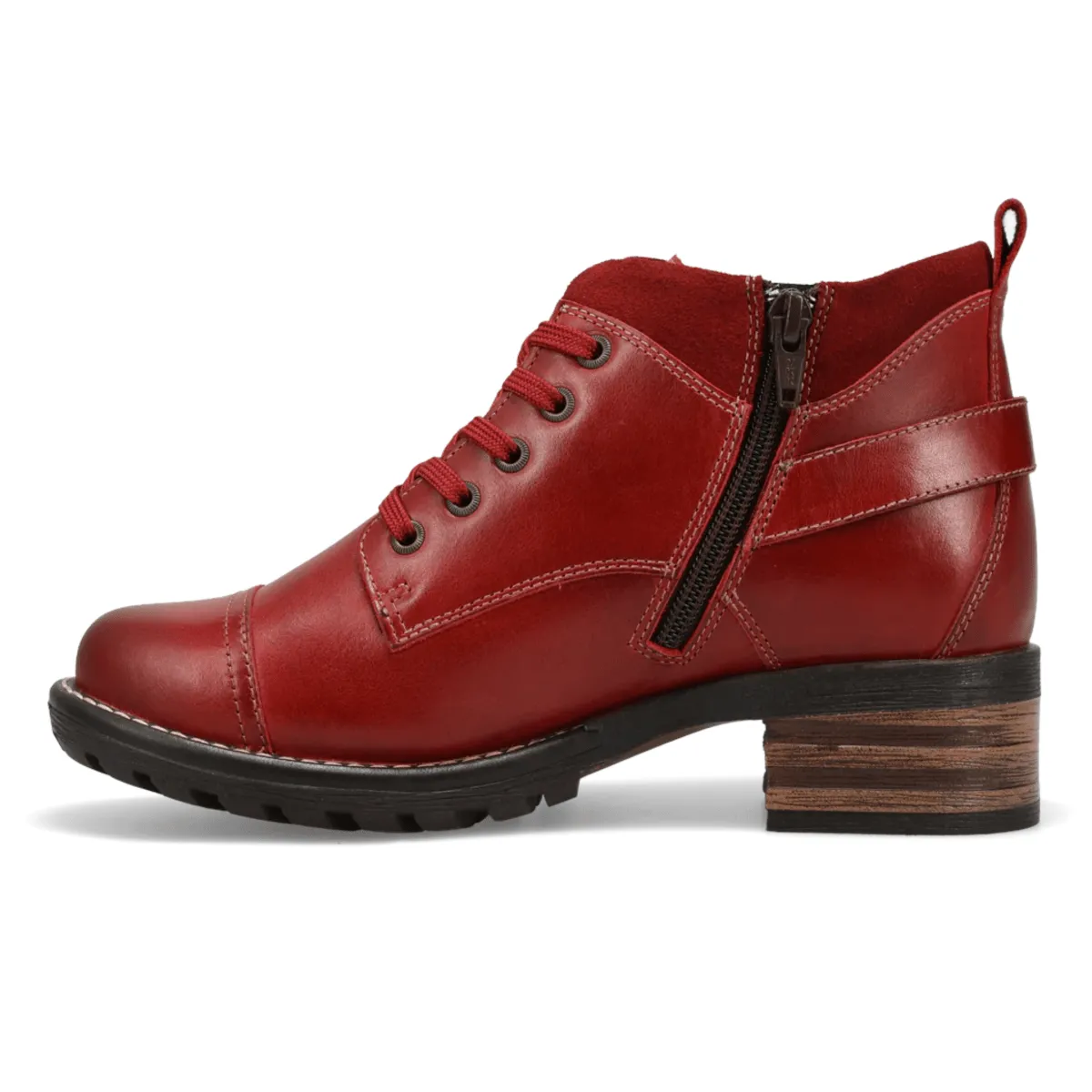 Comfortable Experience Taos Women's Mini Crave Red Leather