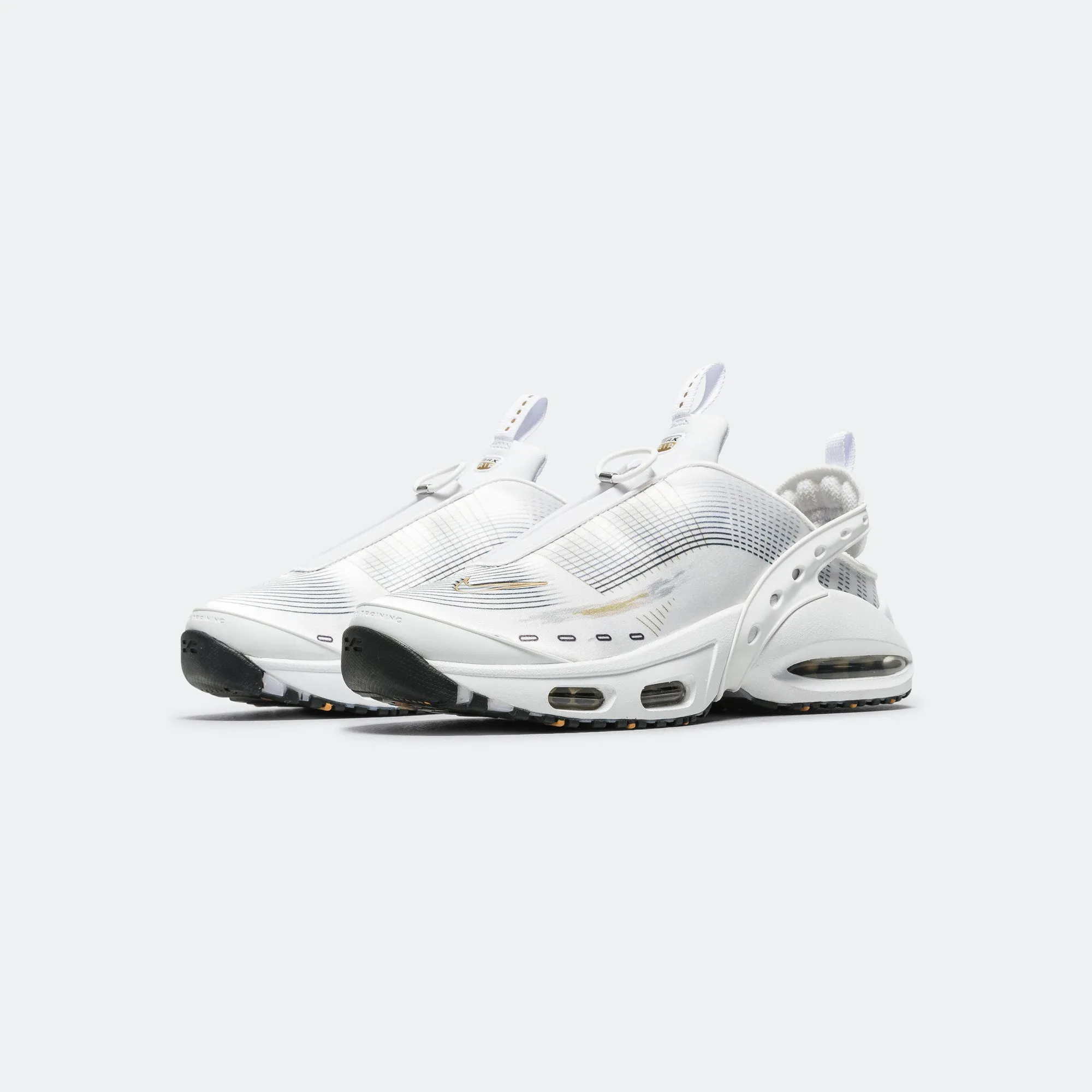 Impact Diffusing Design Daily Training Womens Air Max Craze - White/Metallic Gold-Black-Copper Moon