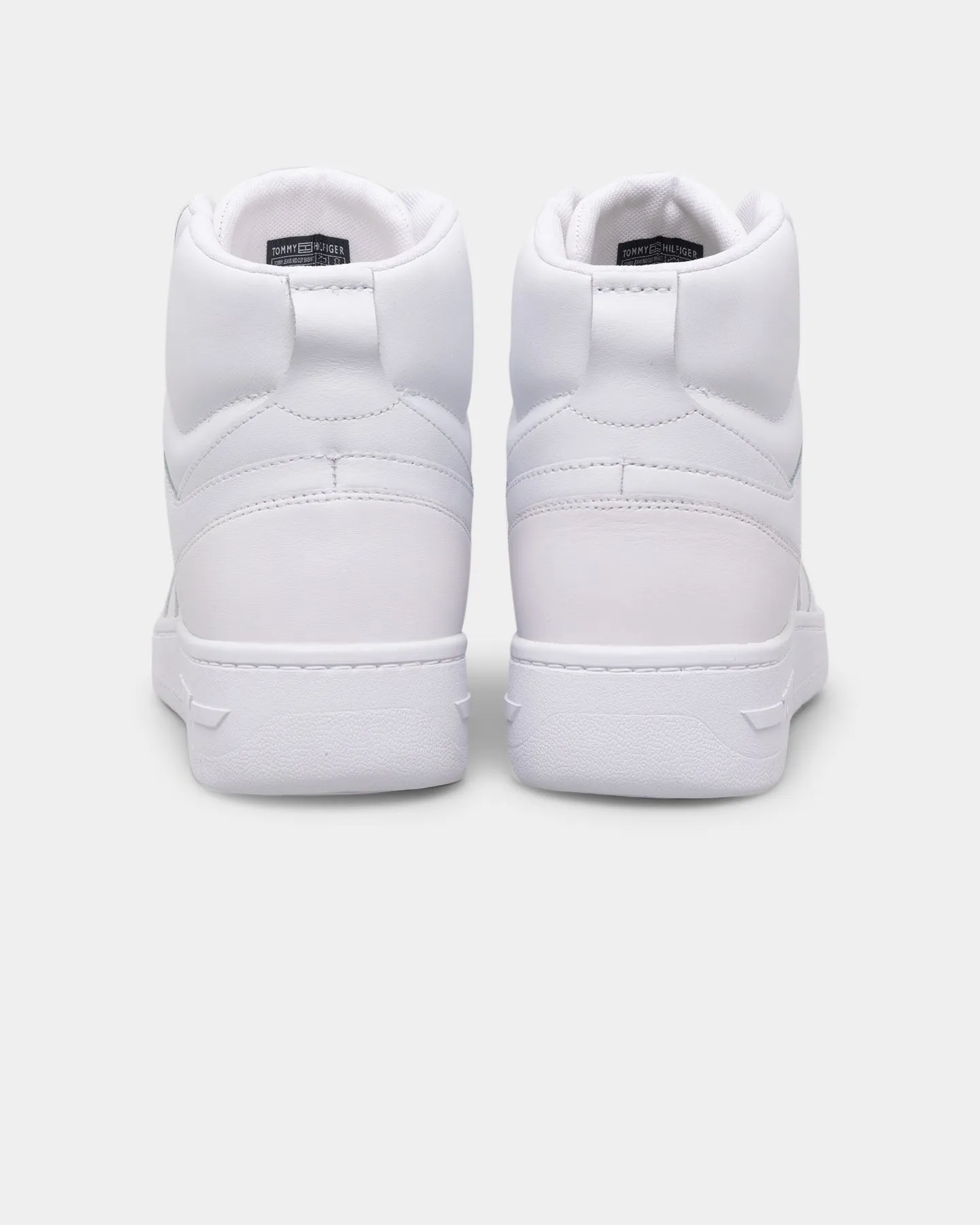 Tommy Jeans Mid Cut Basketball Trainers White Versatile