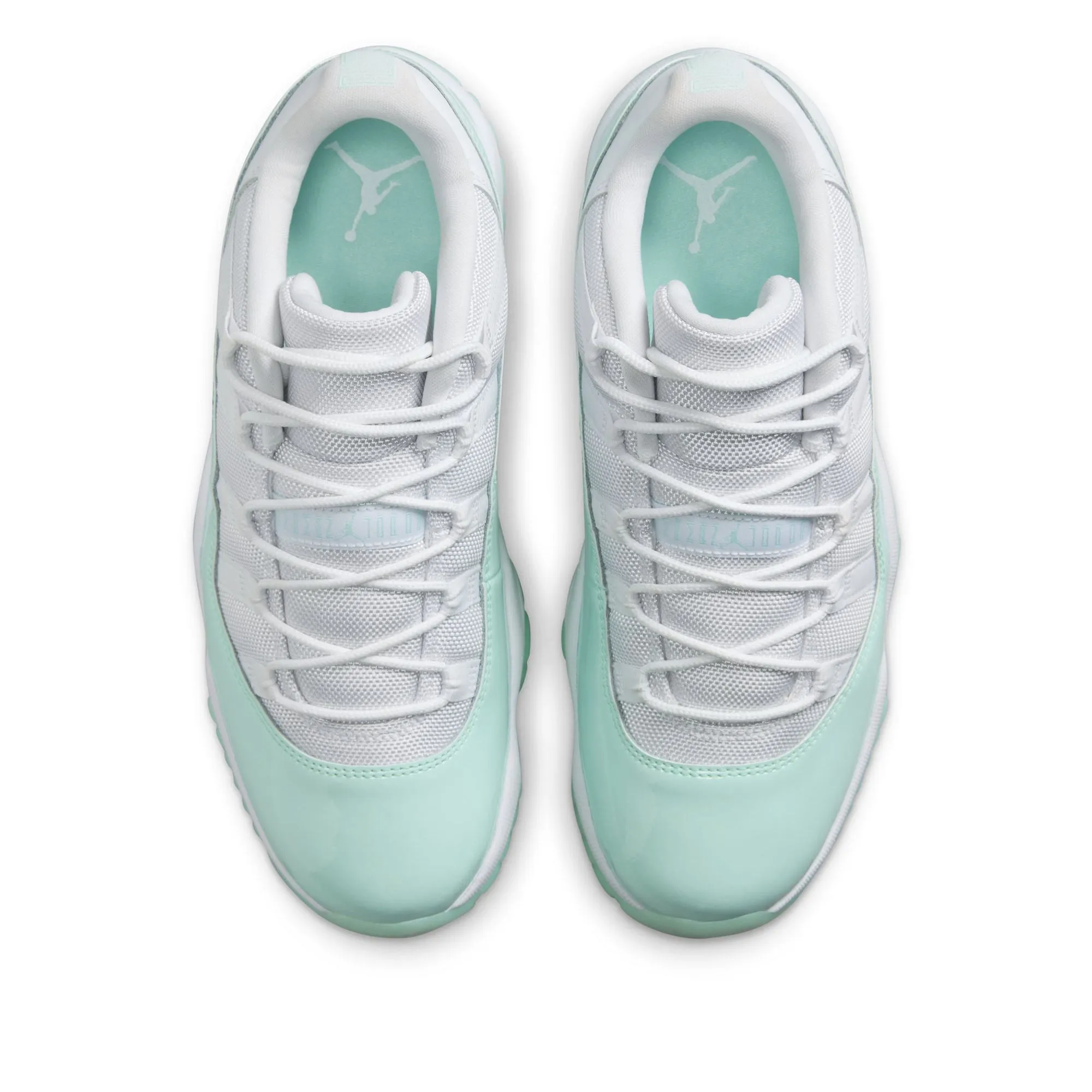 Women's Air Jordan 11 Retro Low - White/Igloo Walk Boost Sustainable Stitching