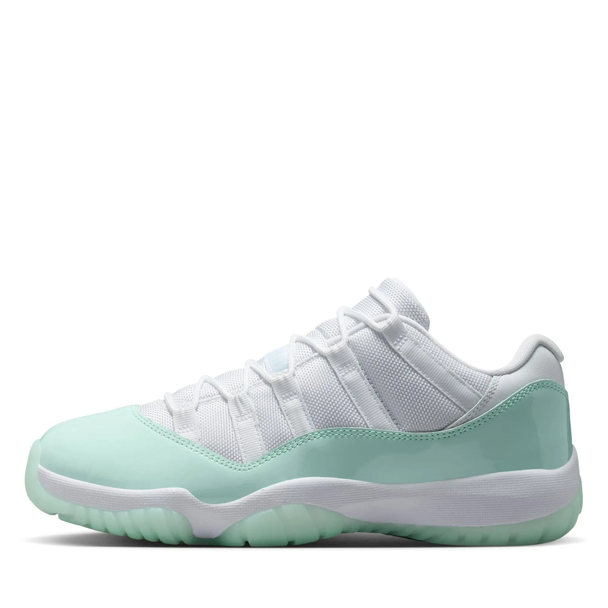 Women's Air Jordan 11 Retro Low - White/Igloo LaceUp Balanced Design