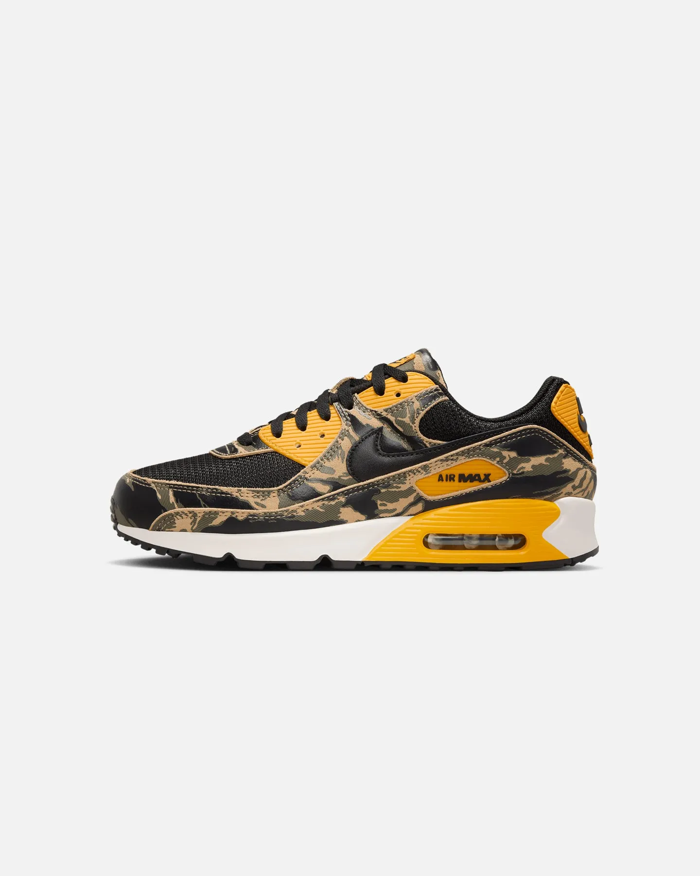 Nike Air Max 90 Premium "Camo" Black/Black-University Gold Long Move Free Pace