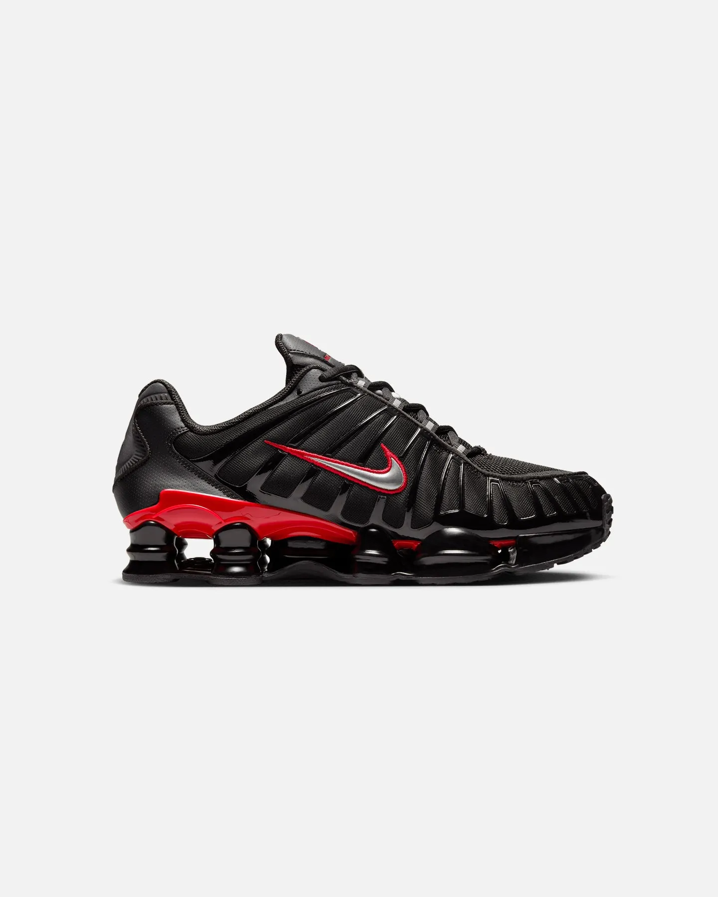 Nike Shox TL "Black Red" Black/Metallic Silver Mom Safe Leg Slim