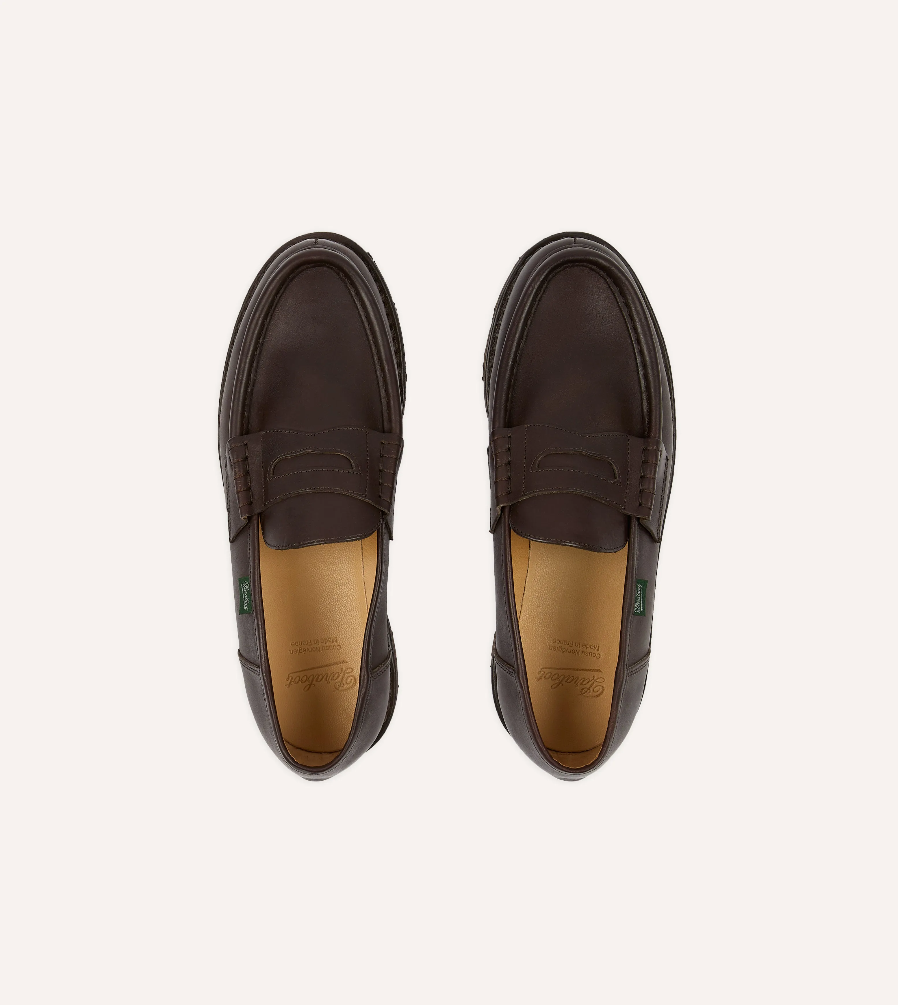 Paraboot Reims Brown Leather Loafer Plush Step