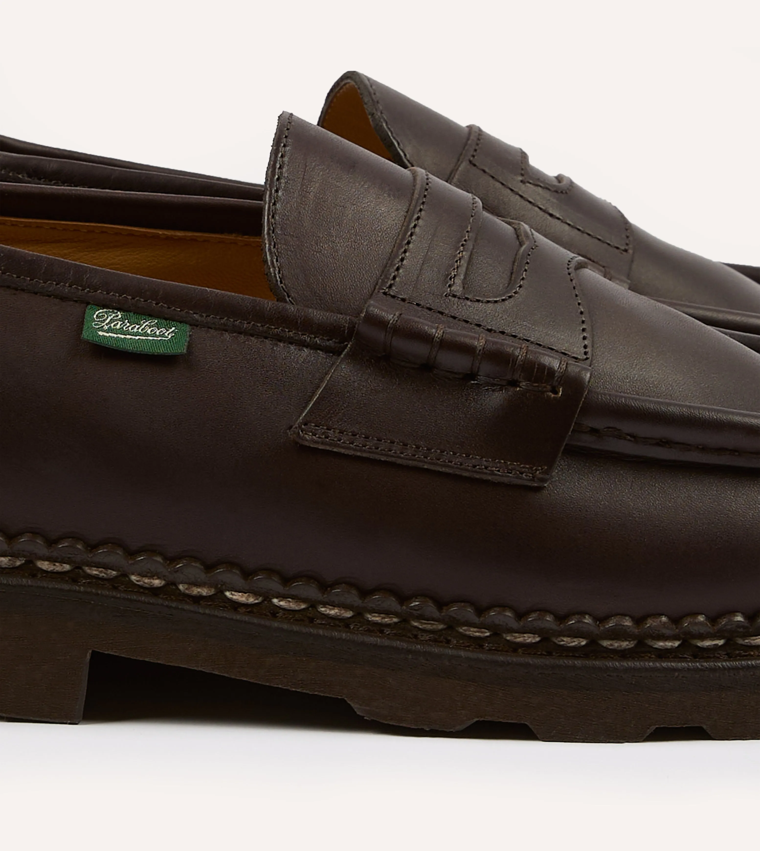 Dance Scene Paraboot Reims Brown Leather Loafer