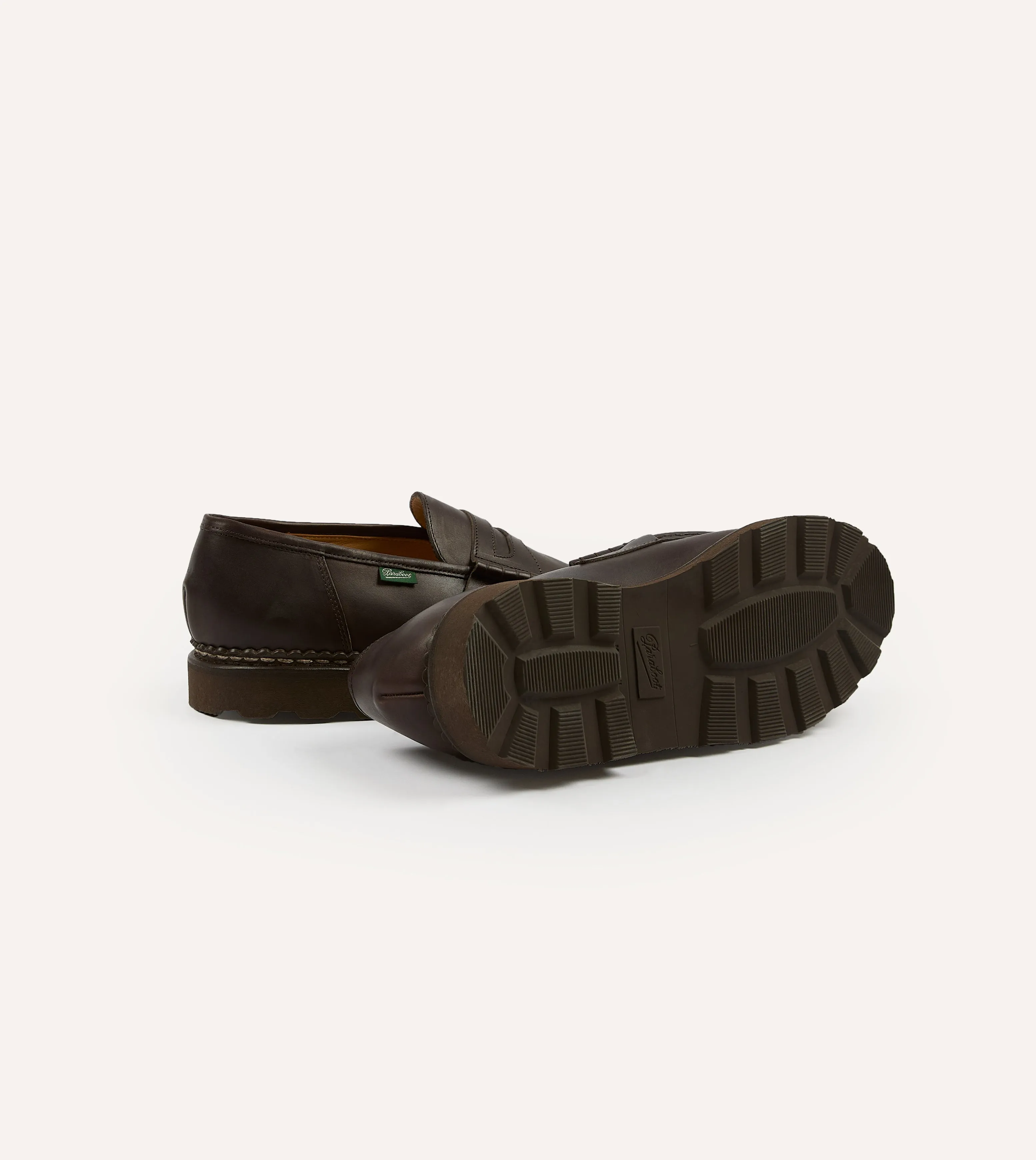 Clean Edge Paraboot Reims Brown Leather Loafer