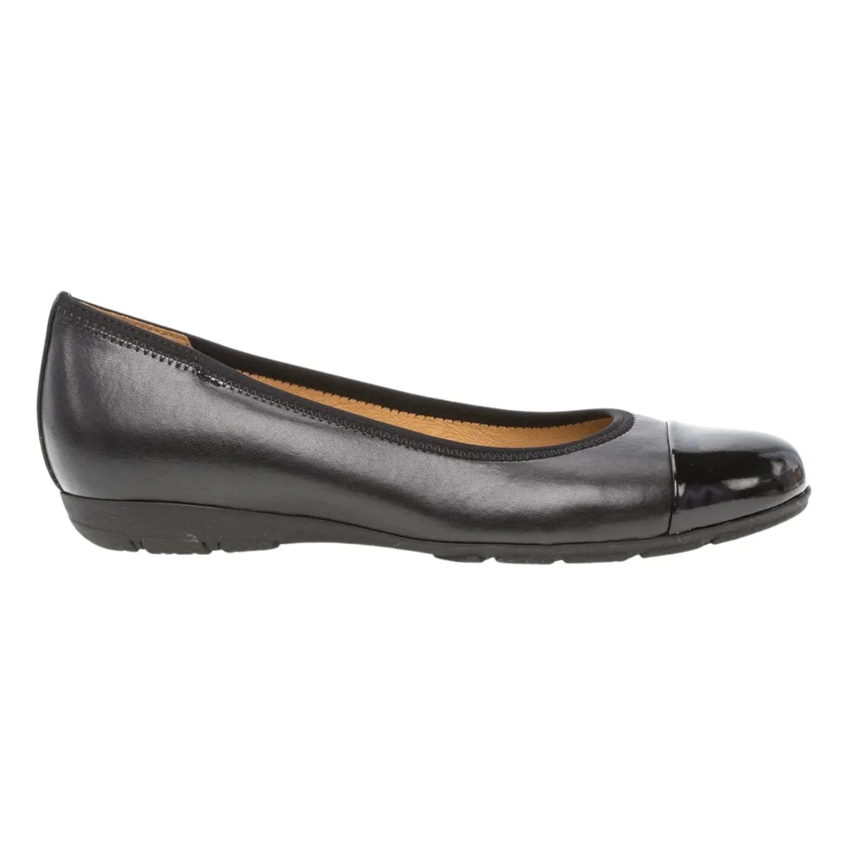 Classic Design Quick Drying Gabor Women's 24.161.57 Cap-Toe Ballet Black Nappa