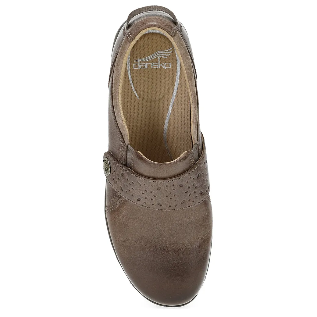 Mixed Texture Seamless Fit Womens Dansko Sallie in Stone