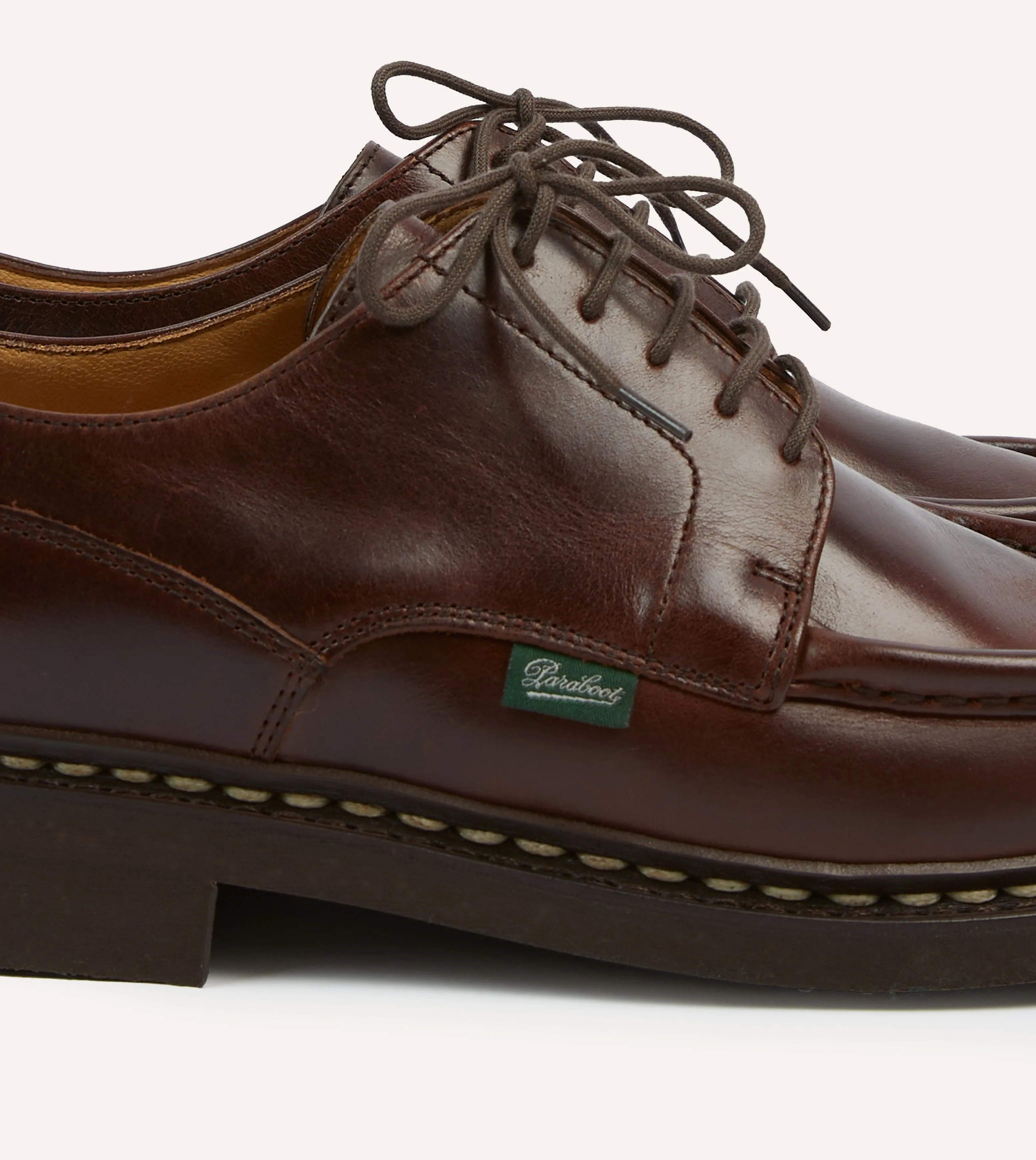 Paraboot Villandry Brown Calf Leather Derby Shoe Low Maintenance