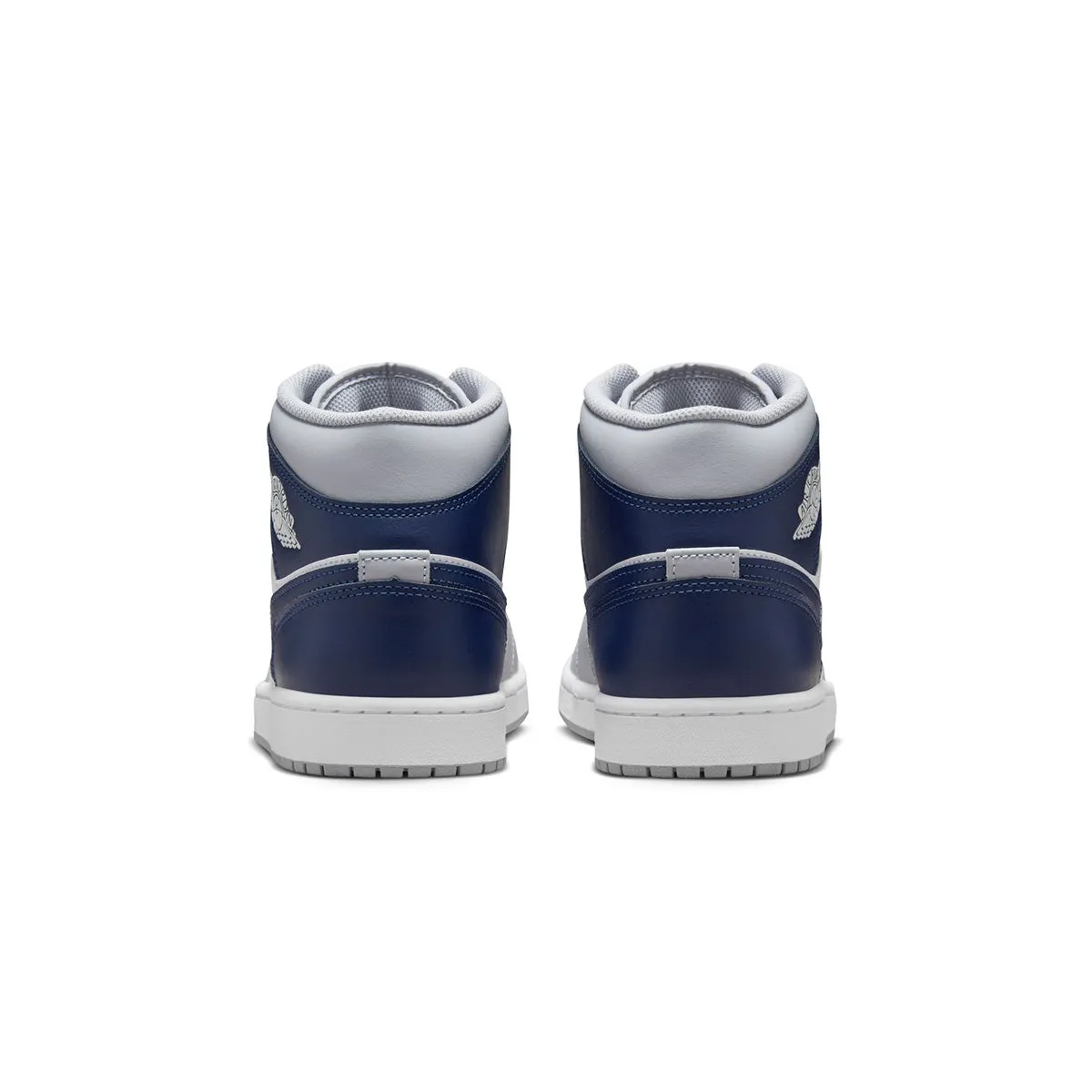 Sturdy Build Air Jordan 1 Mid 'Wolf Grey Midnight Navy'