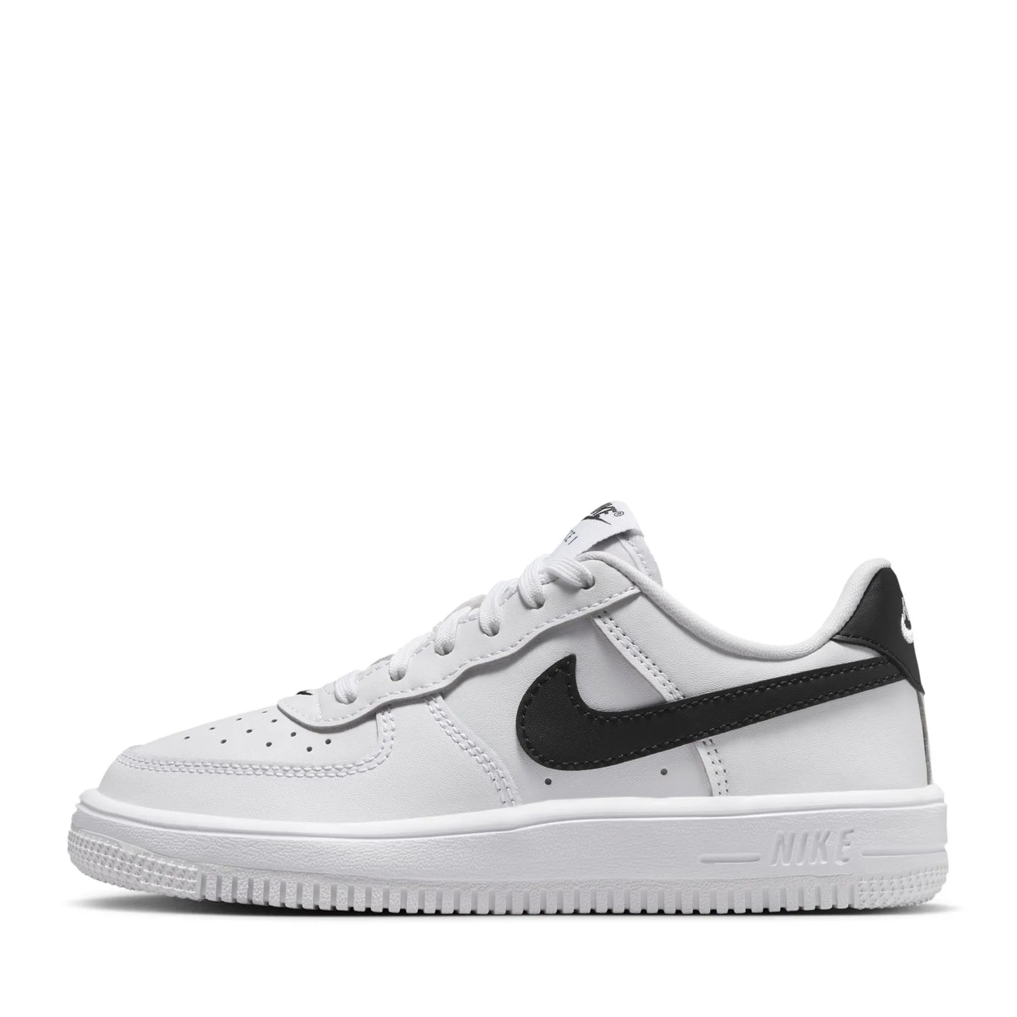 Shock   Absorbing Midsole Nike Force 1 Low (PS) - White/Black