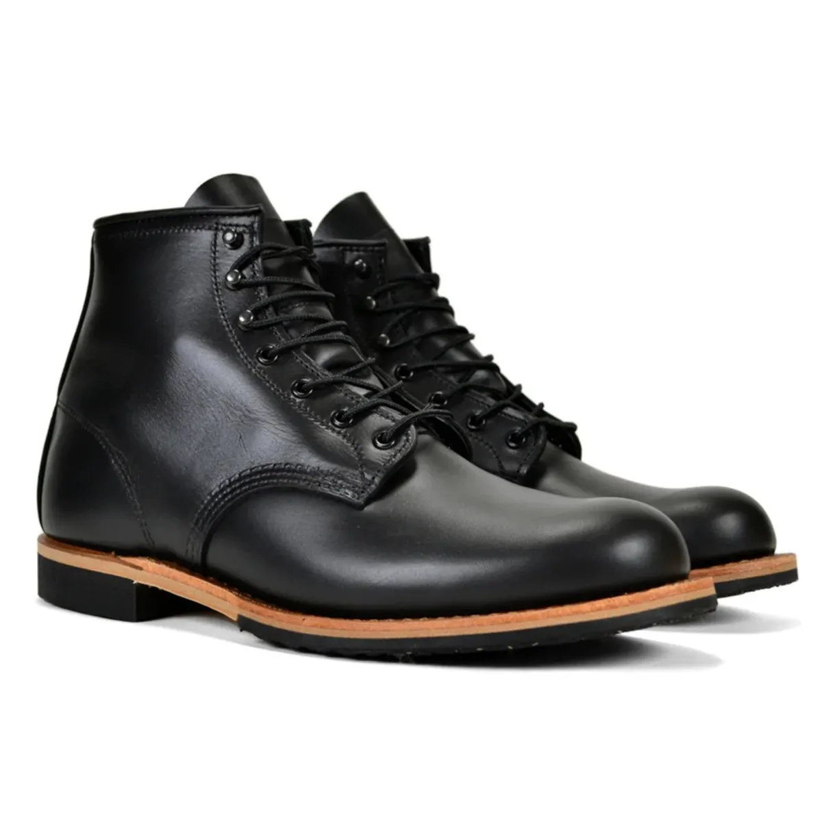 Center Fit Red Wing Men's Beckman 9423 Black Leather