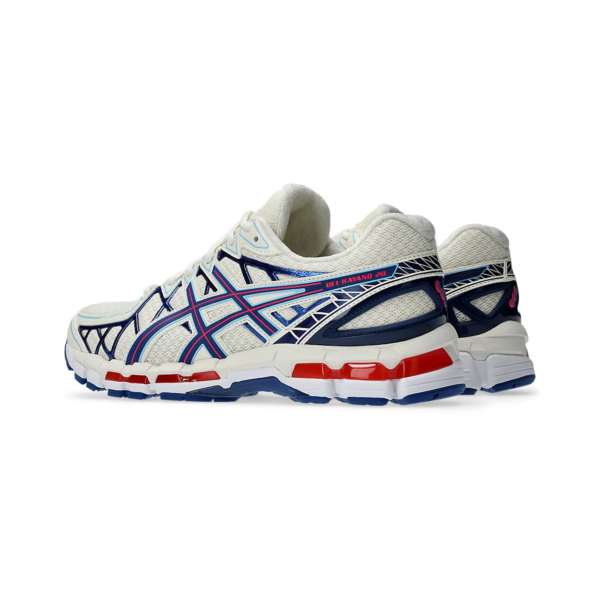 ASICS Gel-Kayano 20 'Cream Blue Red' (2025) Anti Slip Cushioned Collarbone
