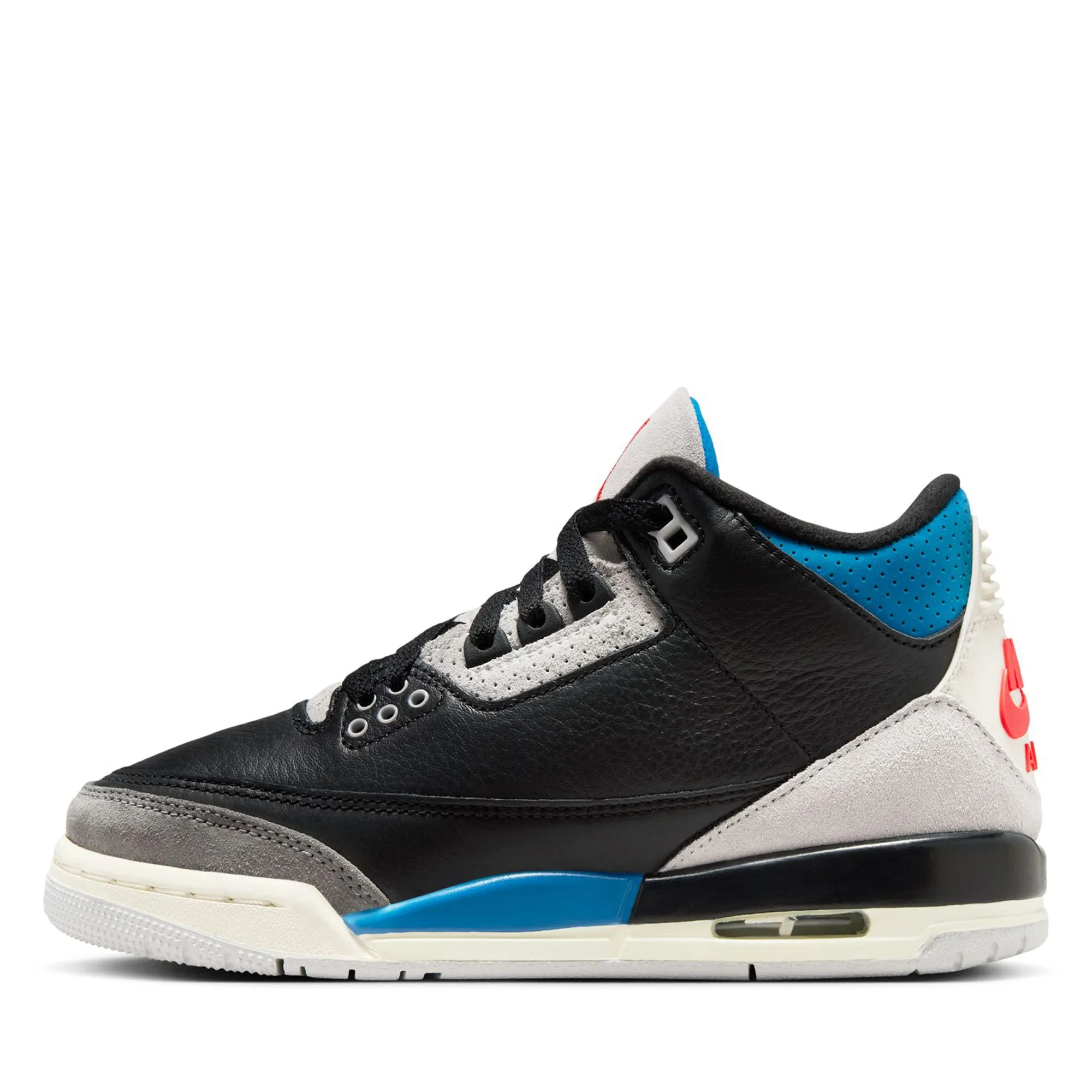 Seismic Pads Air Jordan 3 Retro OG 'Rare Air' (GS) - Black/Chile Red