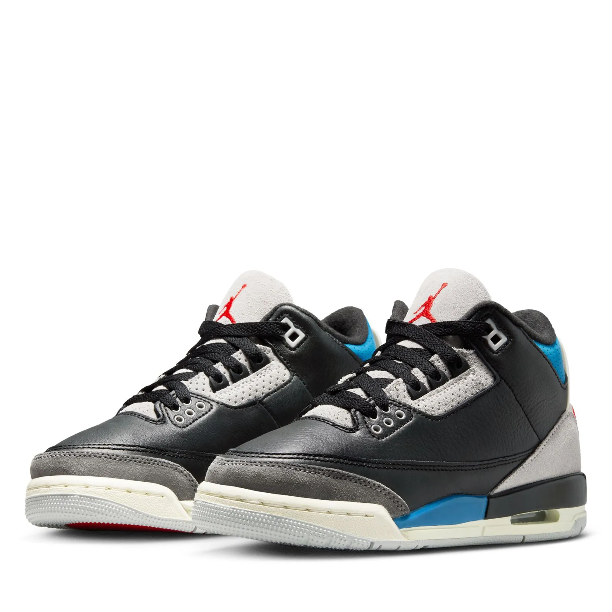 Air Jordan 3 Retro OG 'Rare Air' (GS) - Black/Chile Red Cool Mesh