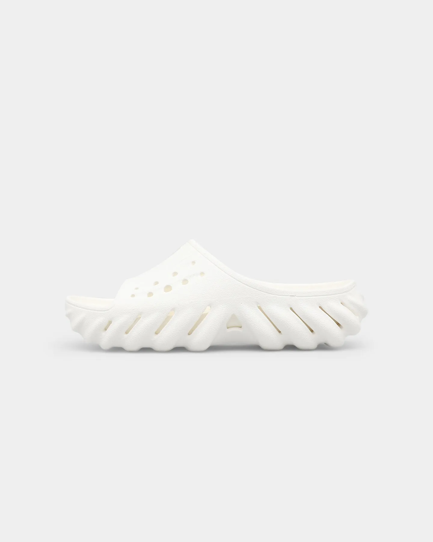 Cushioned heel Crocs Echo Slide White